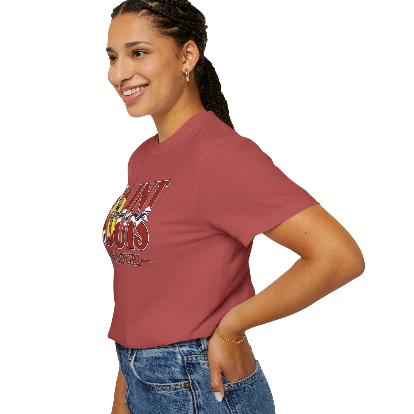 Saint Louis Missouri T-Shirt — Vintage St. Louis Flag Graphic Tee