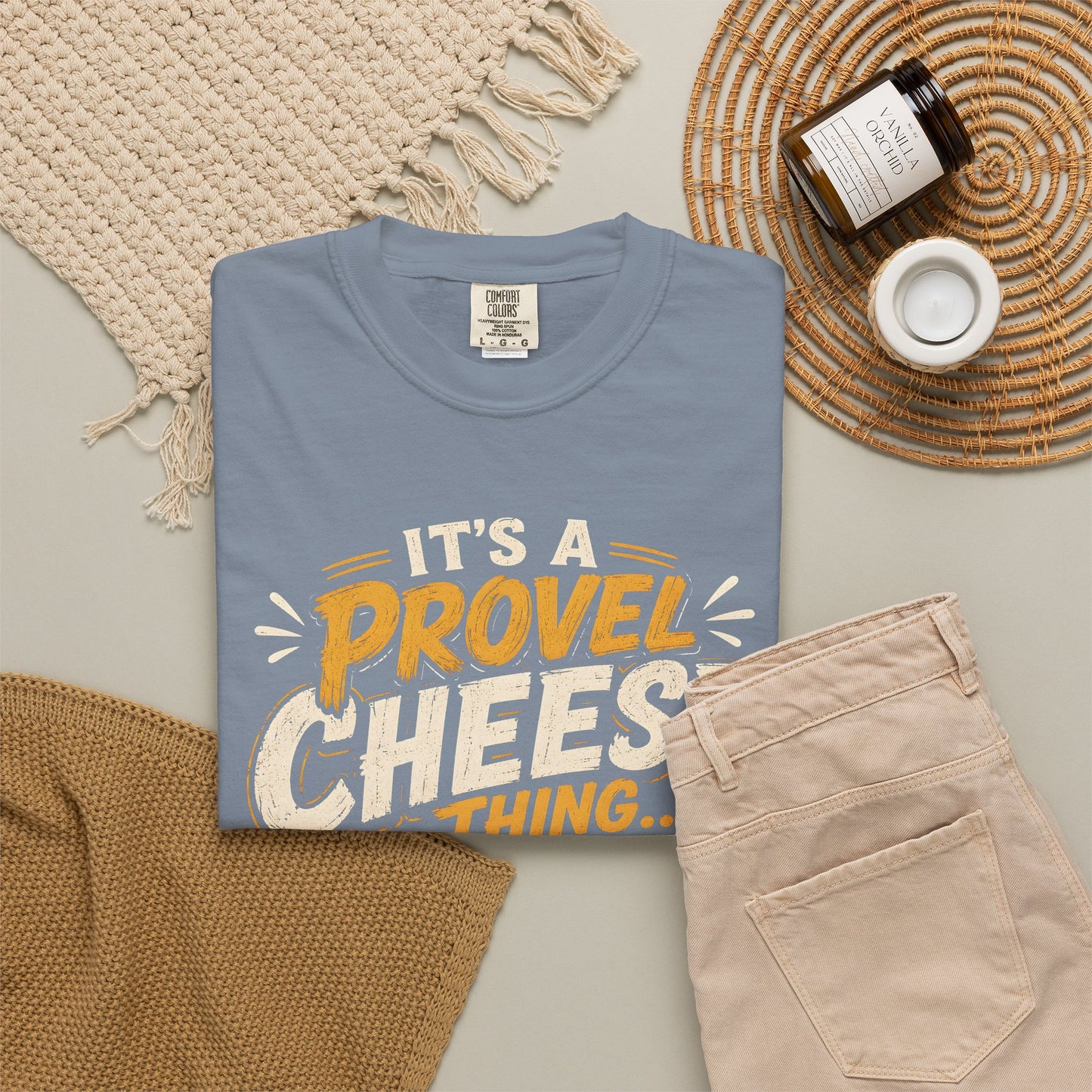 Comfort Colors Provel Cheese Shirt | St Louis Food Tee | Funny STL Provel Cheese T‑Shirt | Missouri Pride Comfort Colors Graphic Tee