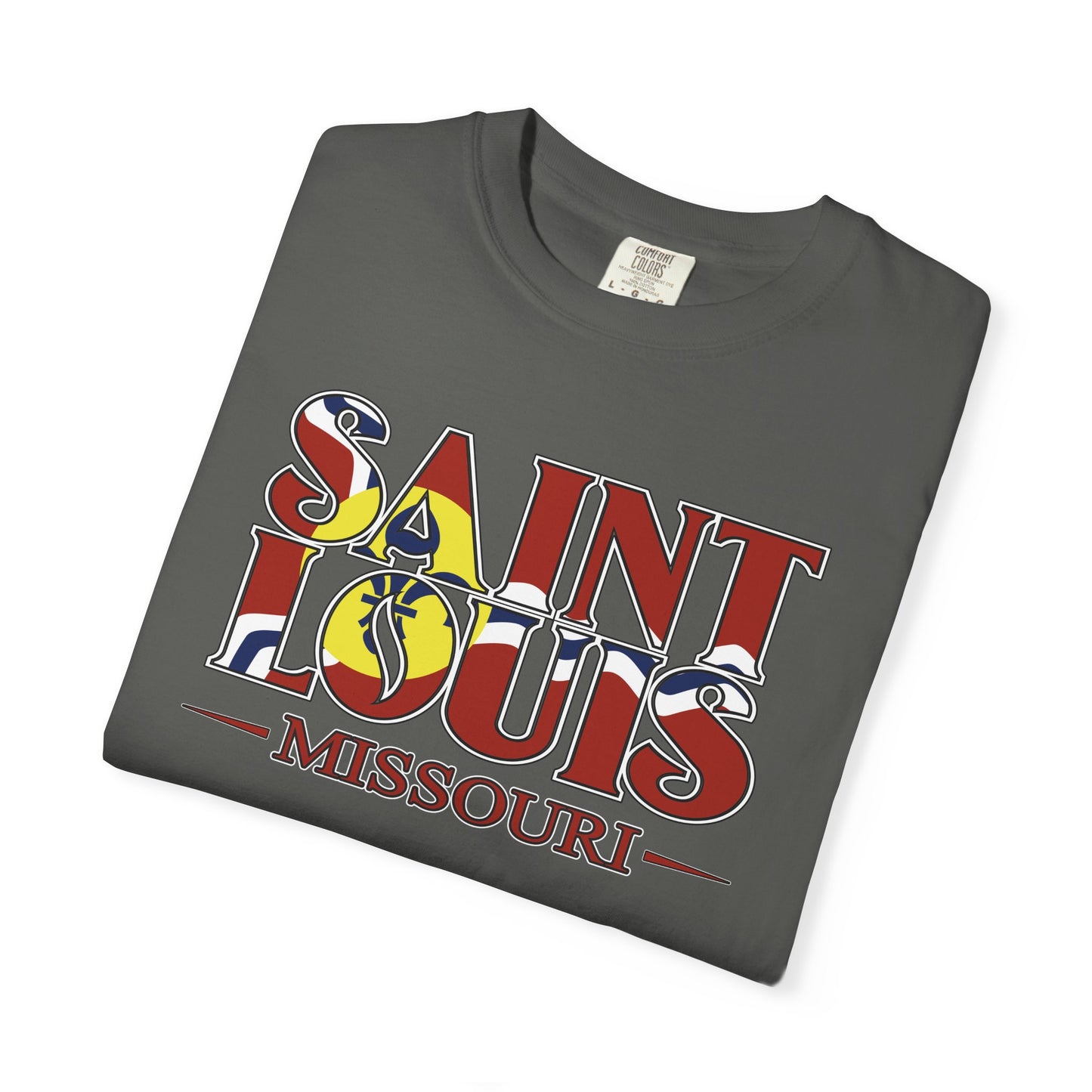 Saint Louis Missouri T-Shirt — Vintage St. Louis Flag Graphic Tee