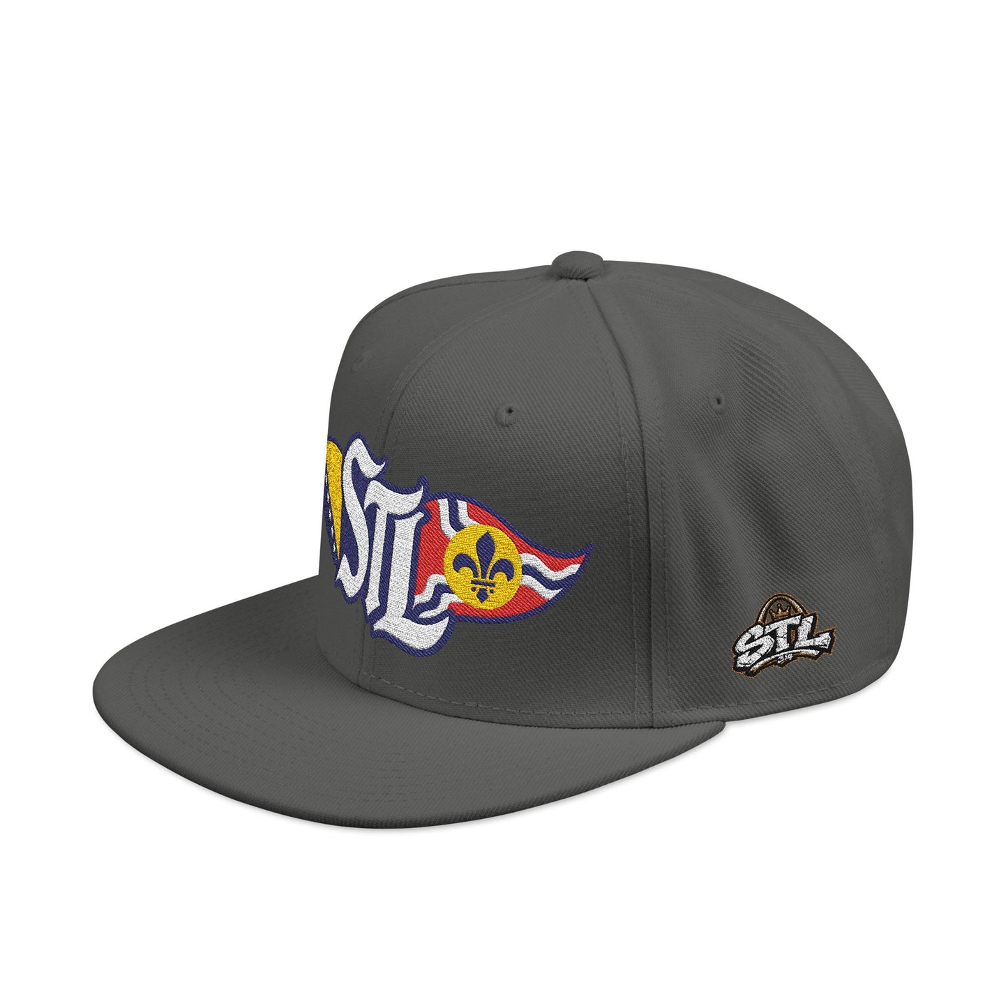 Embroidered Snapback Hat — Saint Louis-Bosnia flag Logo