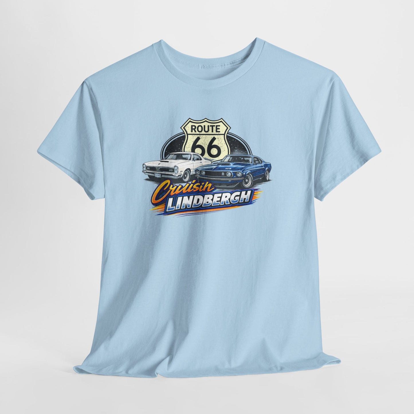 Route 66 Cruiser Tee — Classic Car "Cruising Lindbergh" T-Shirt