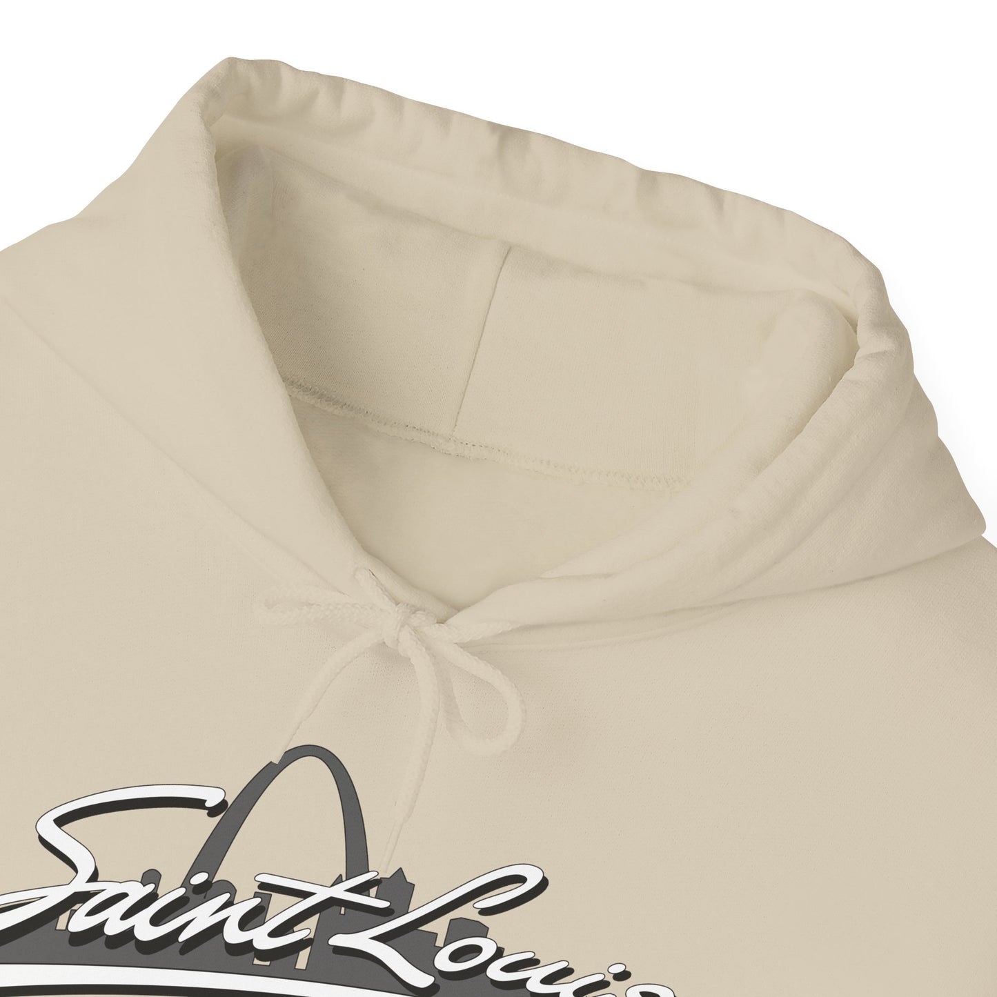 Saint Louis Graphic Hooded Sweatshirt Printify