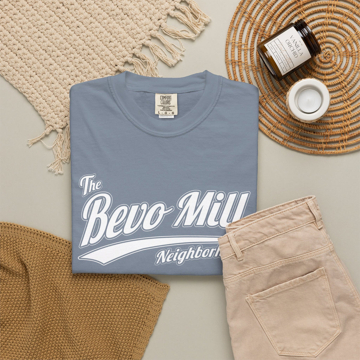 Bevo Mill Neighborhood T-Shirt — Vintage Script Local Pride Tee