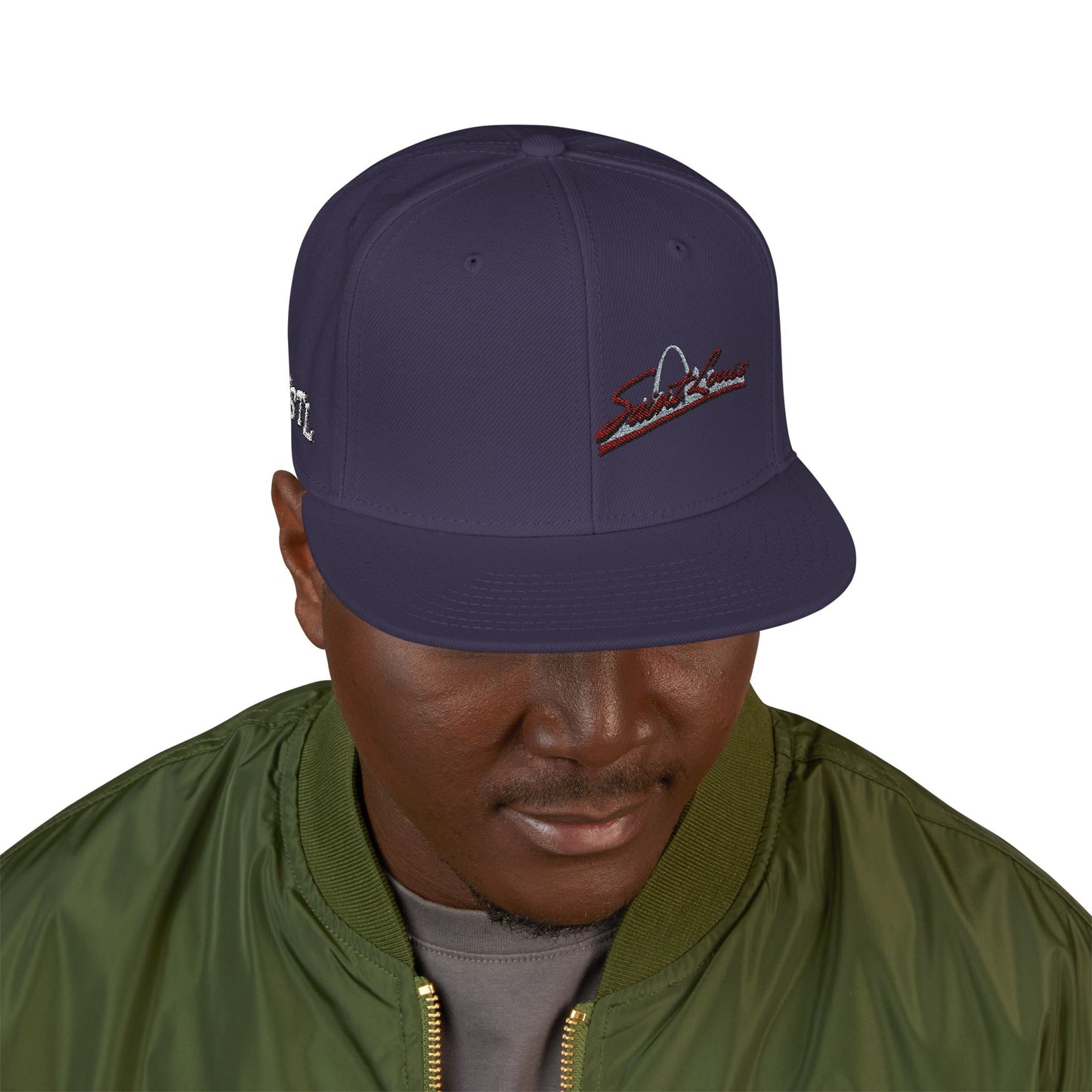 Embroidered Saint Louis Snapback Hat