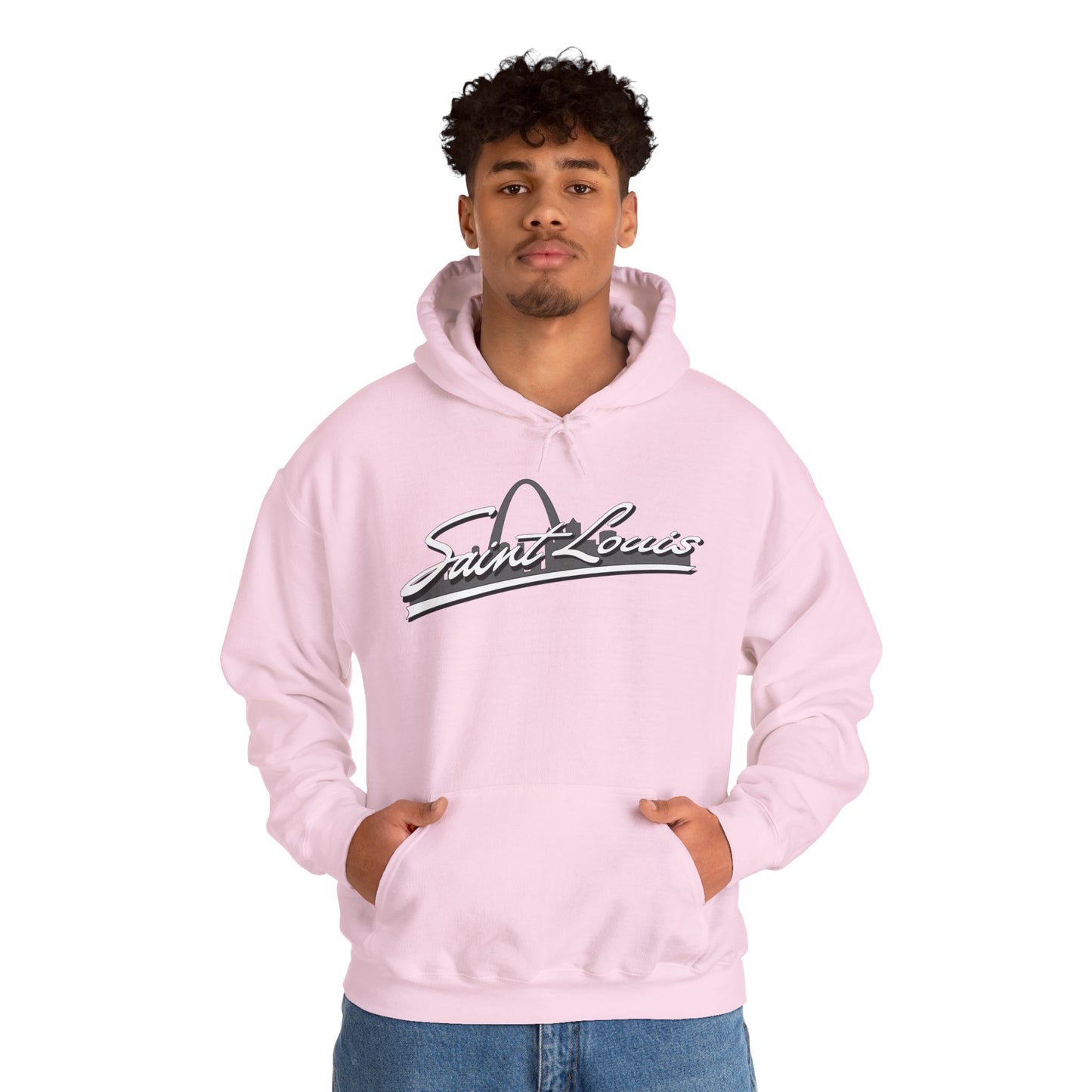 Saint Louis Graphic Hooded Sweatshirt Printify