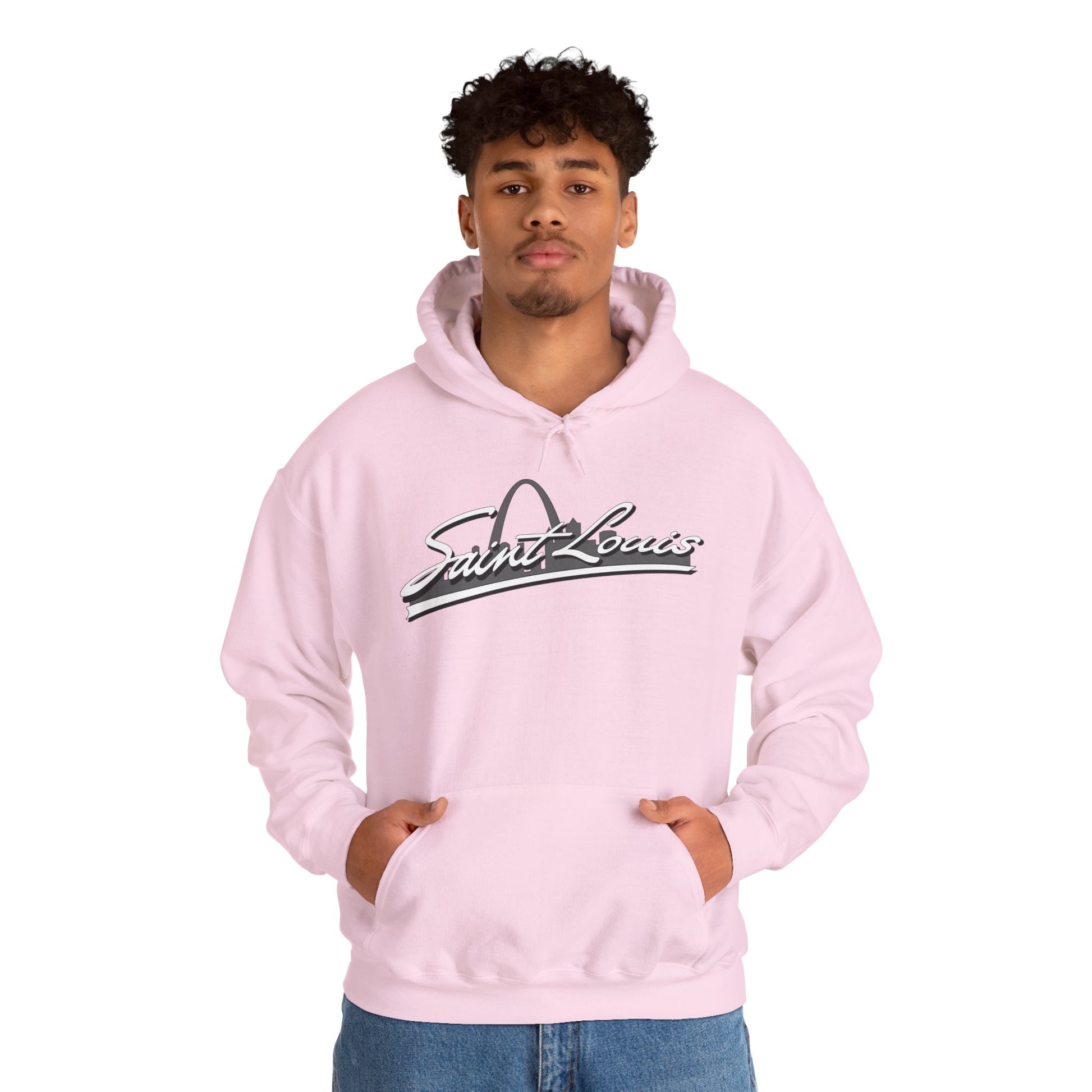 Saint Louis Graphic Hooded Sweatshirt Printify