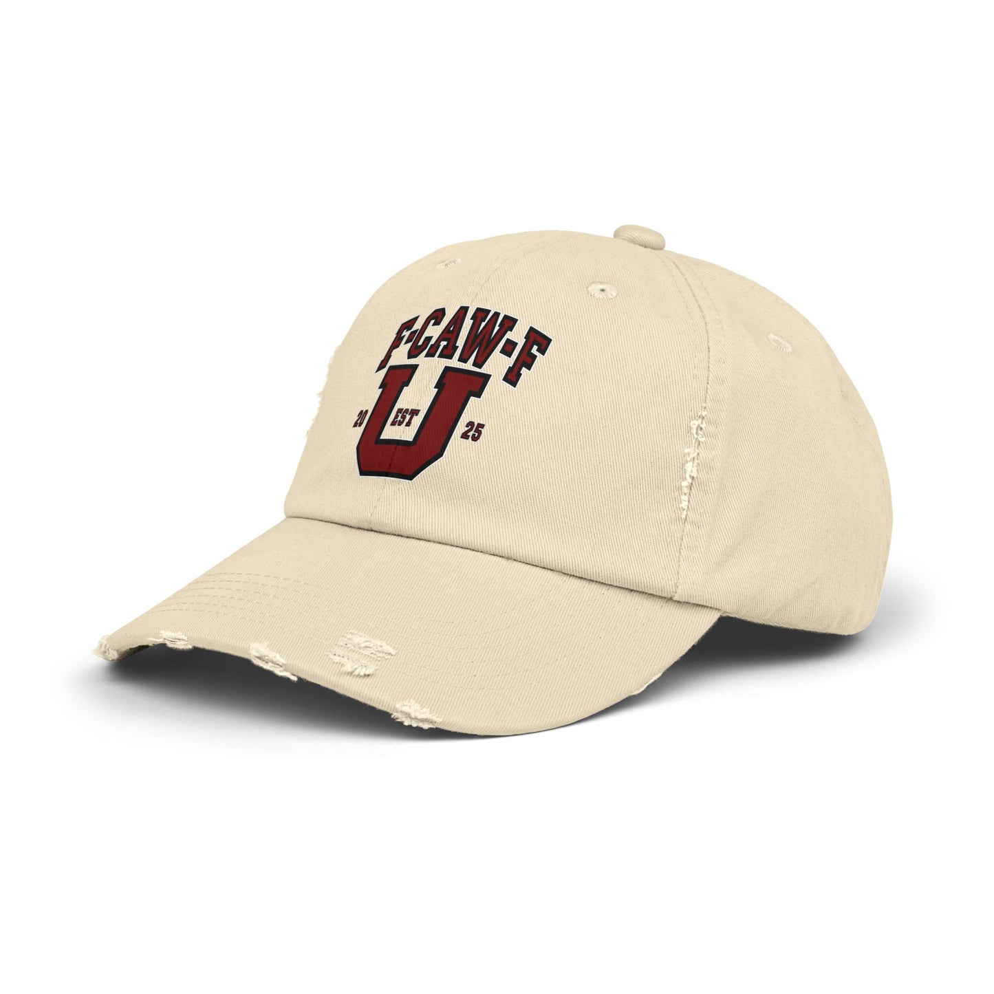F-CAW-F U Distressed Cap