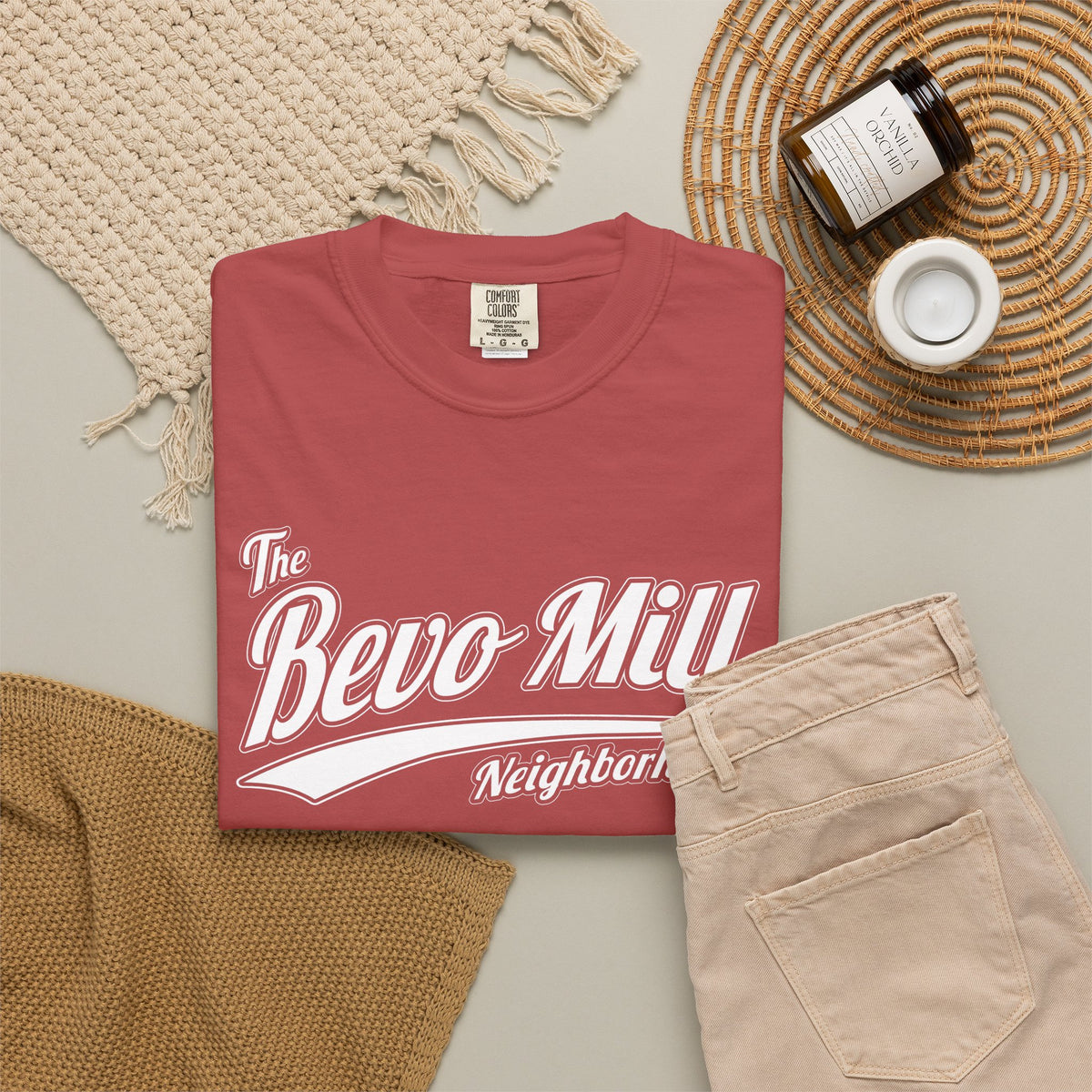 Bevo Mill Neighborhood T-Shirt — Vintage Script Local Pride Tee
