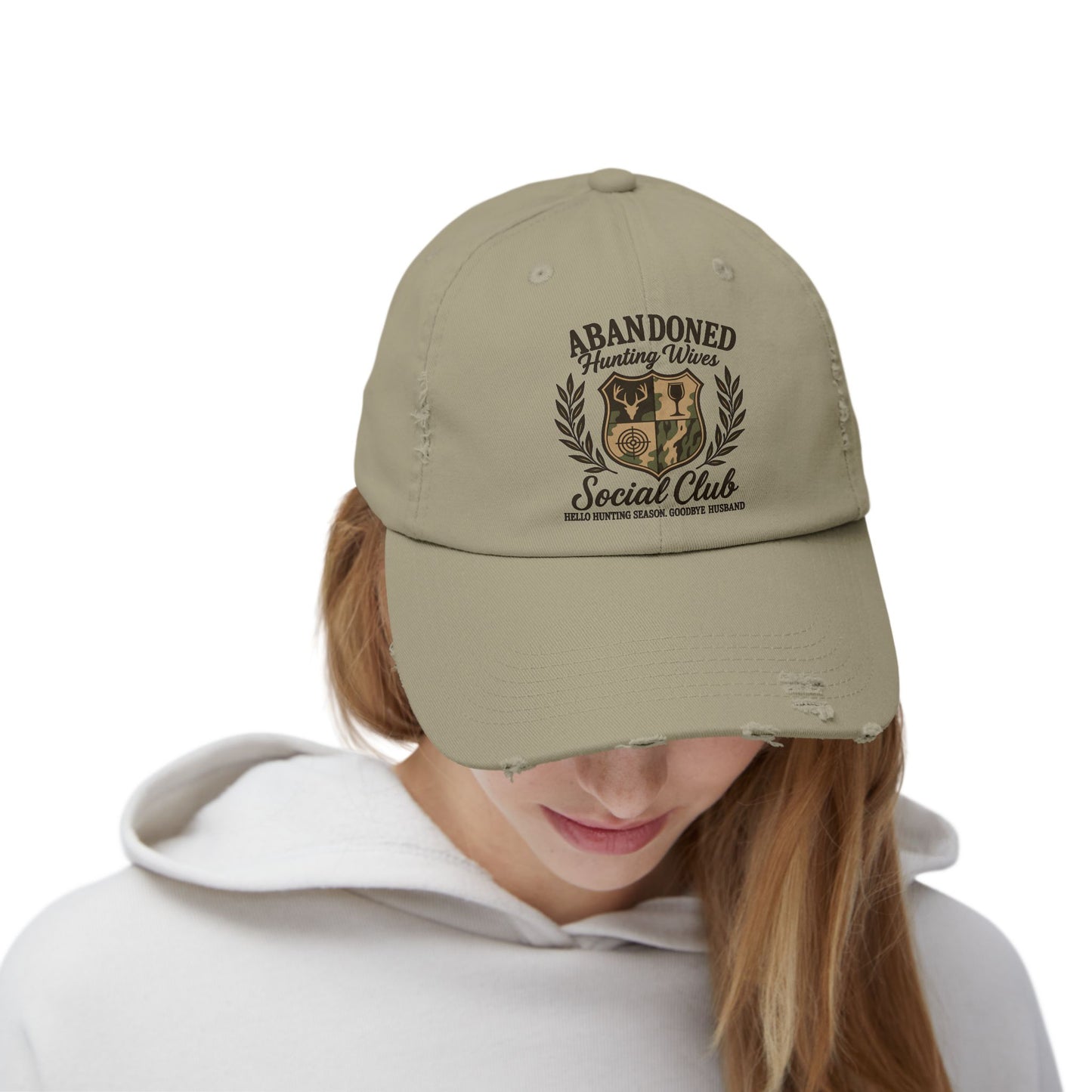 Distressed Cap - Abandoned Wives Social Club