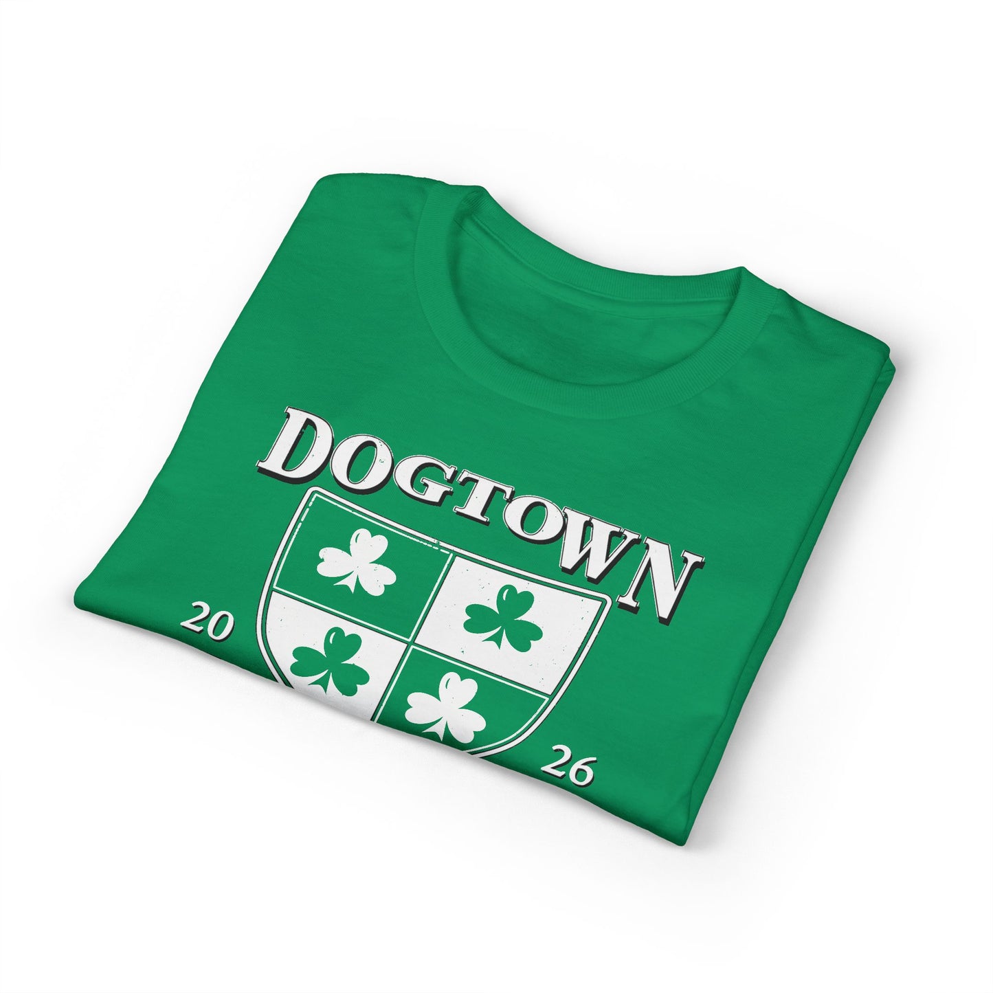 Dogtown Shamrock Crest T-Shirt — Poly Blend Unisex Dry Fit