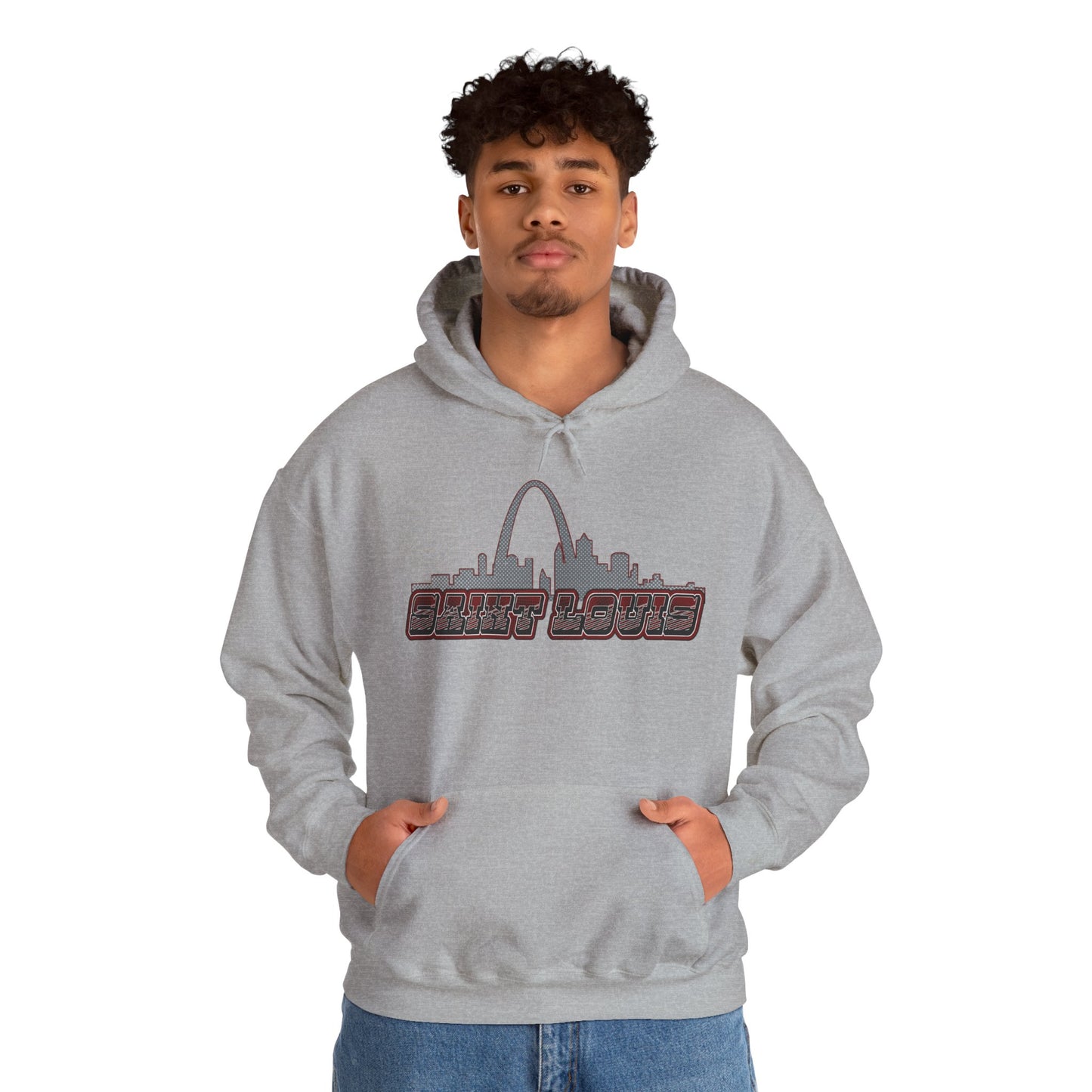 Saint Louis Graphic Hoodie - Unisex Sweatshirt Printify