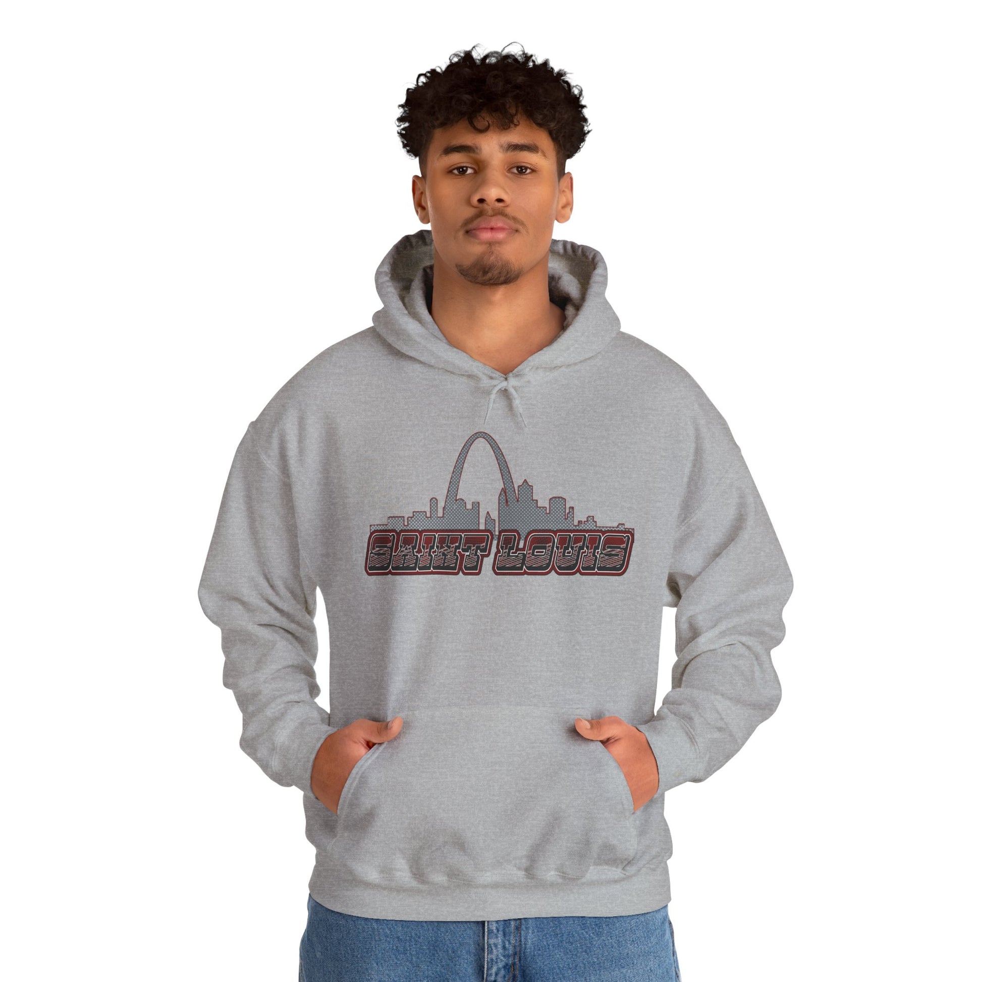 Saint Louis Graphic Hoodie - Unisex Sweatshirt Printify