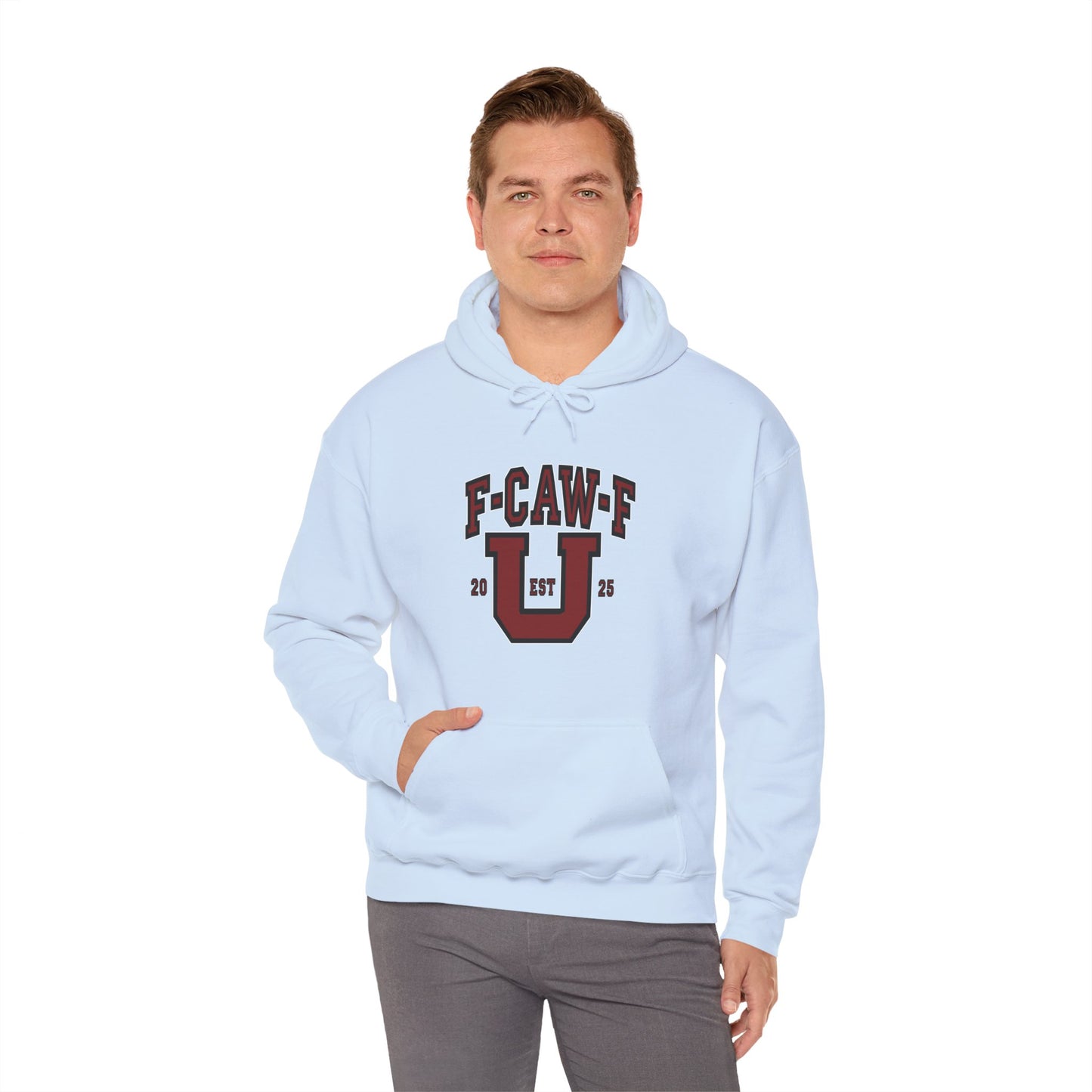 Unisex Heavy Blend™ Hooded Sweatshirt F-CAW-F U Front ChestDesign Printify