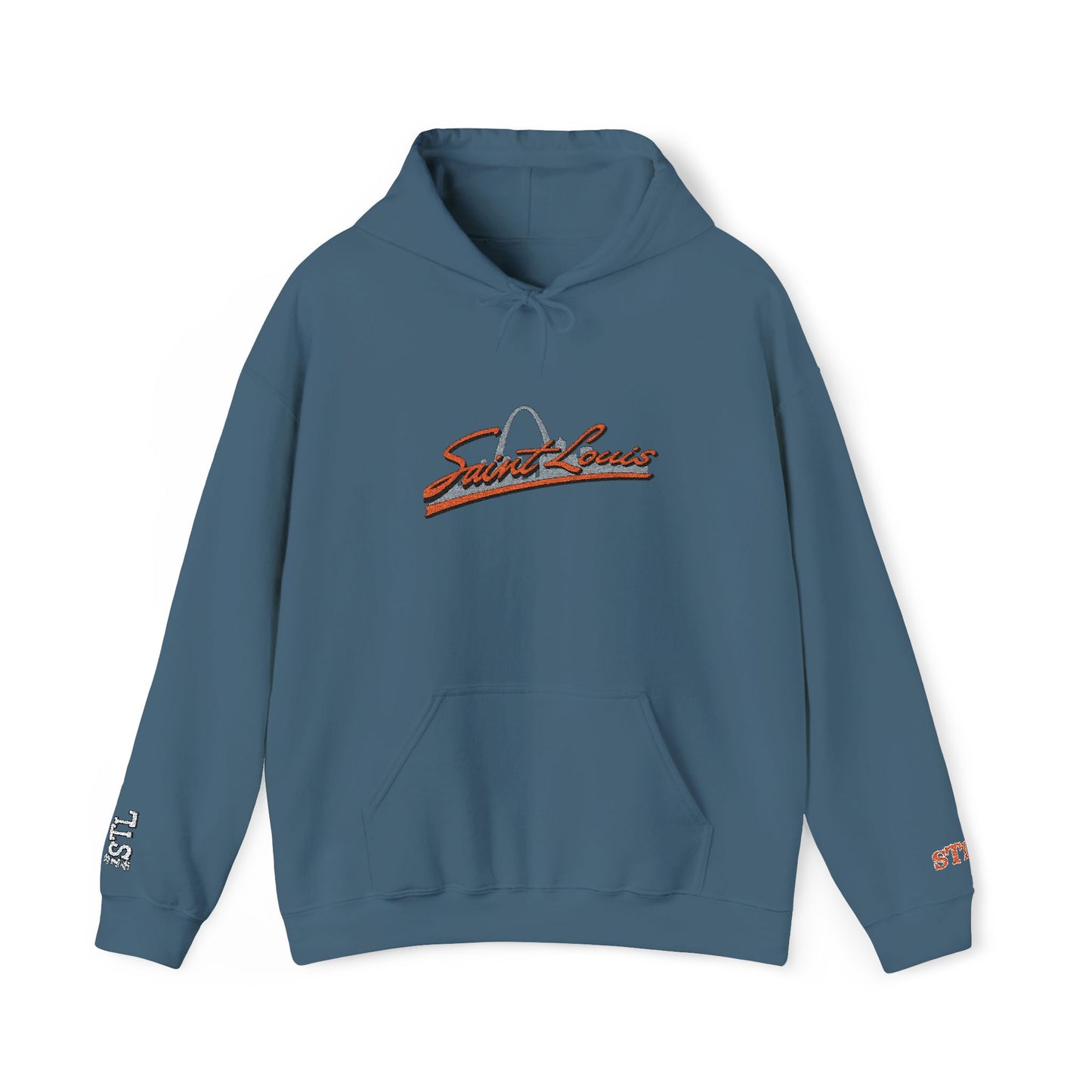 Saint Louis Embroidered Hoodie — Classic City Logo Sweatshirt
