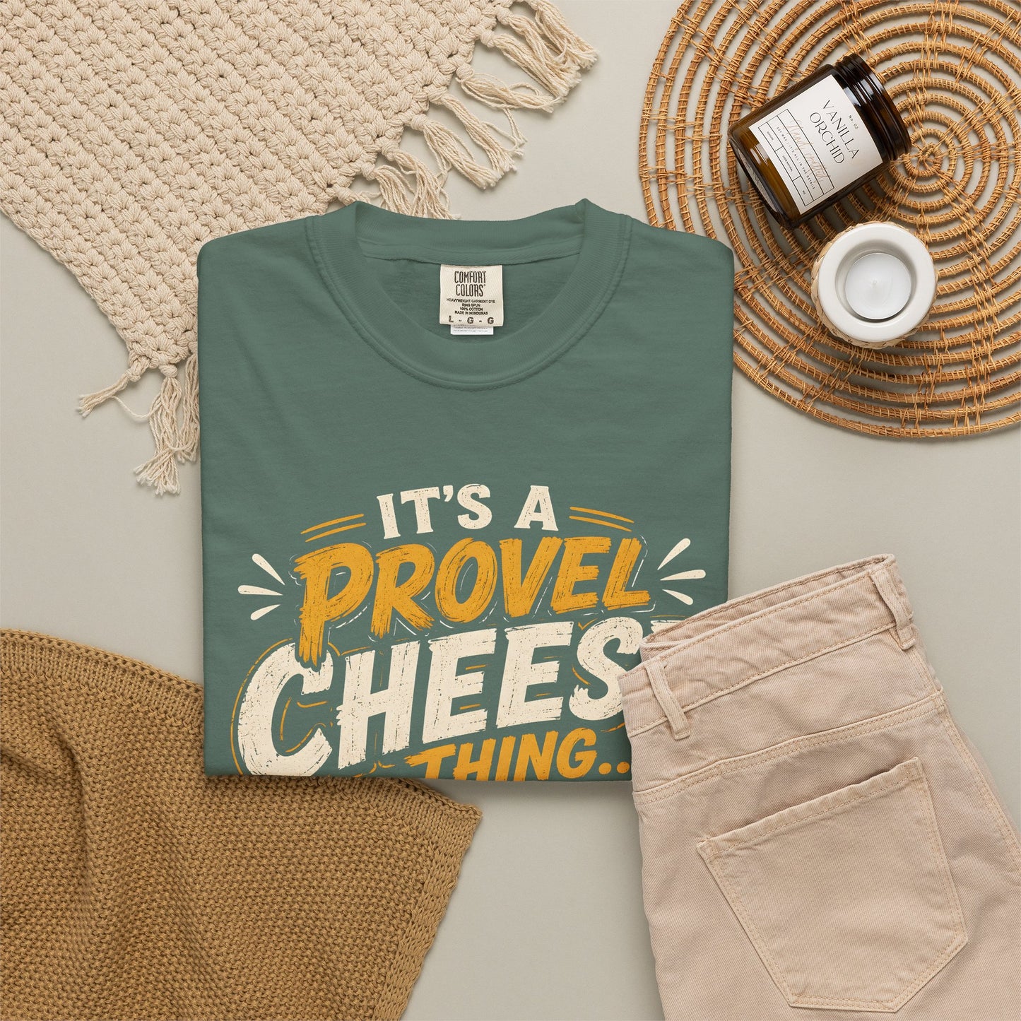 Comfort Colors Provel Cheese Shirt | St Louis Food Tee | Funny STL Provel Cheese T‑Shirt | Missouri Pride Comfort Colors Graphic Tee