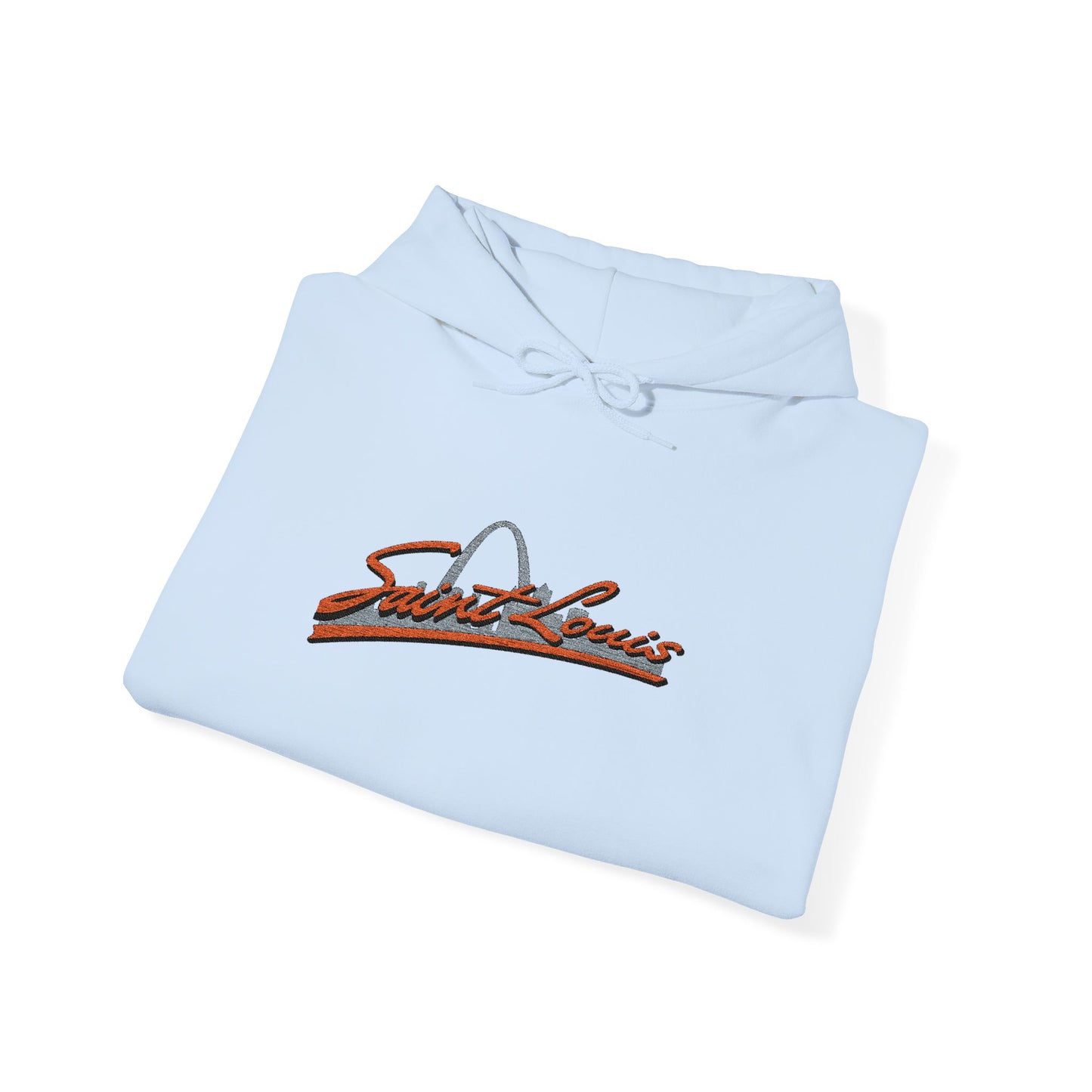 Saint Louis Embroidered Hoodie — Classic City Logo Sweatshirt