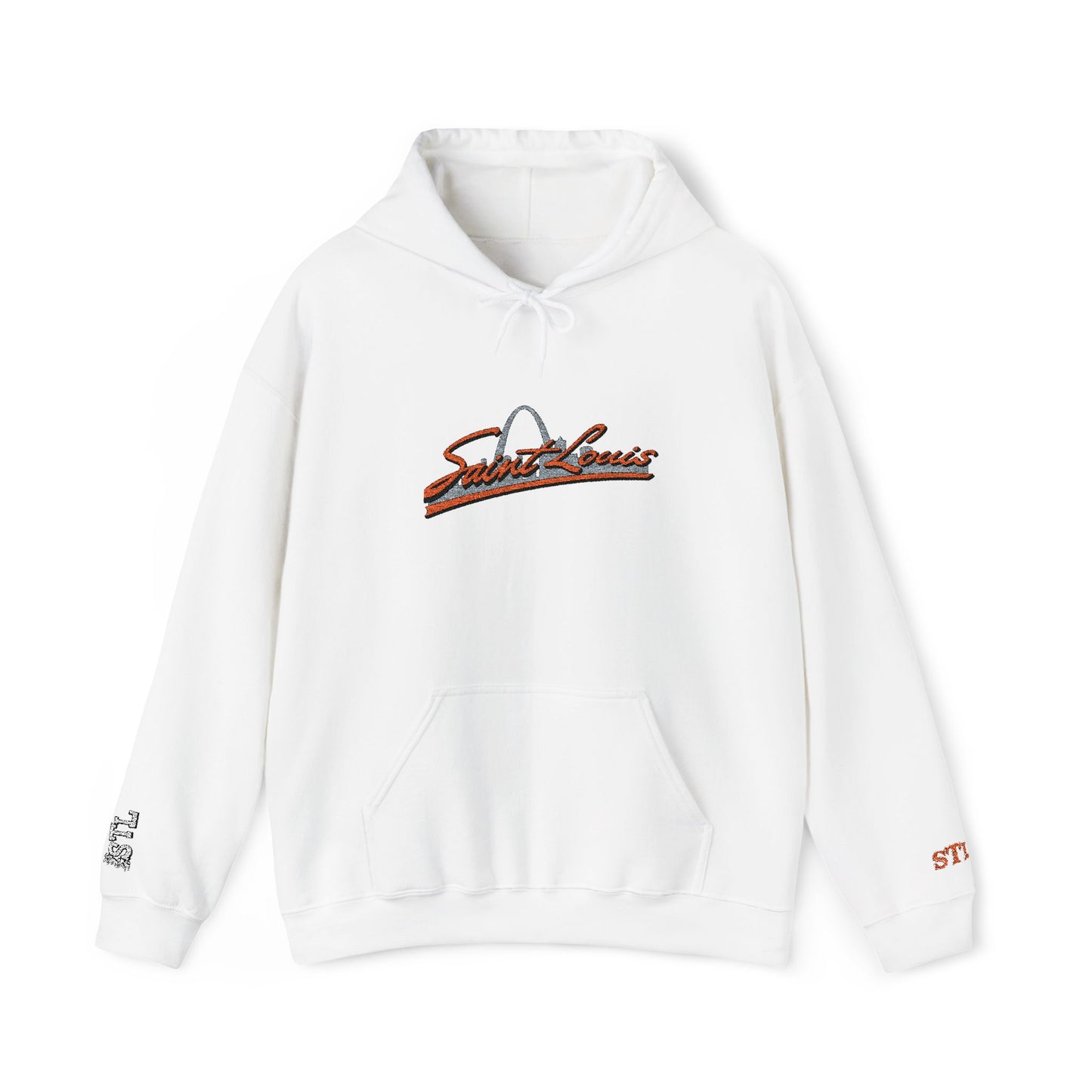 Saint Louis Embroidered Hoodie — Classic City Logo Sweatshirt