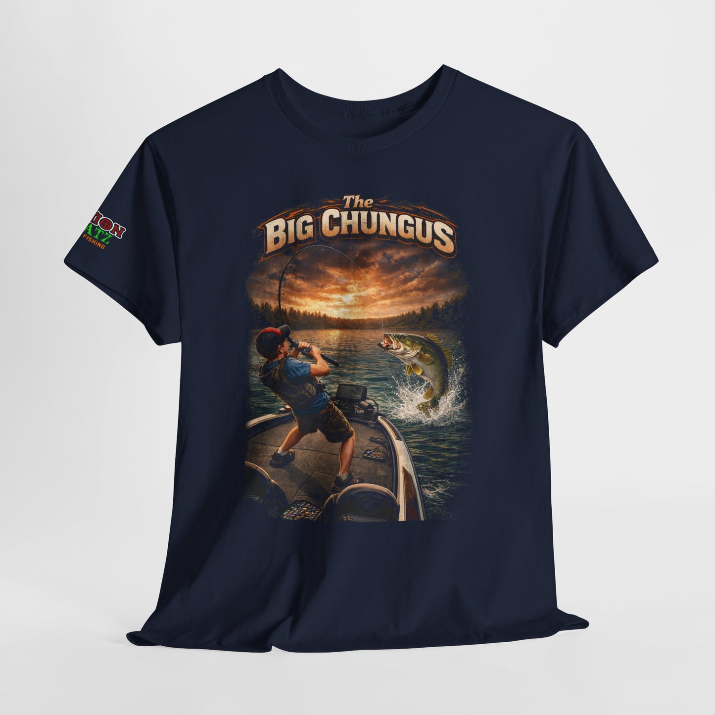 Big Chungus Fishing Tee — Funny Retro Fishing Graphic T‑Shirt