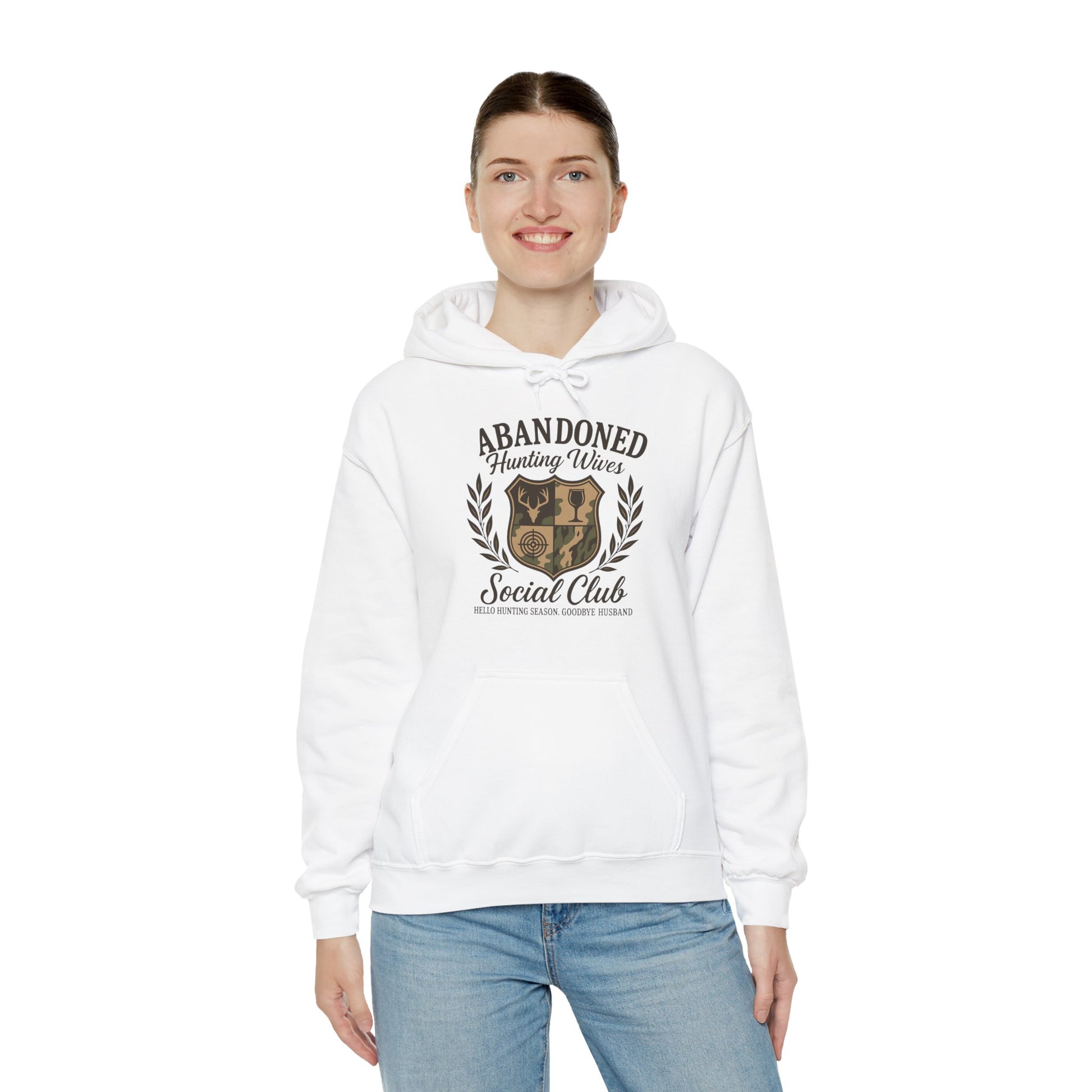 Abandoned Hunters Wives Social Club Hoodie Printify