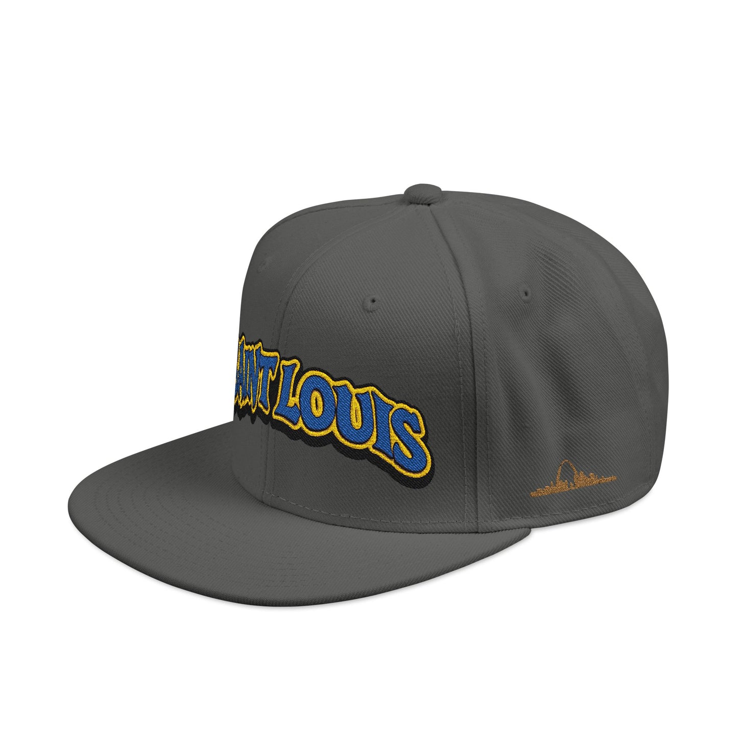 St. Louis Embroidered Snapback Hat — Retro Script Logo Cap