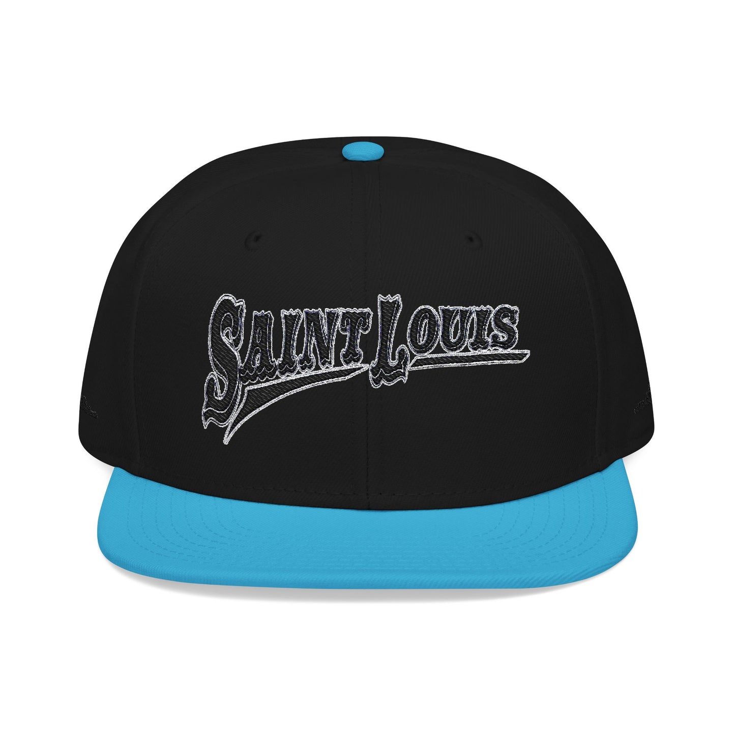 Saint Louis Flat Bill Snapback Cap with Skyline sides Printify