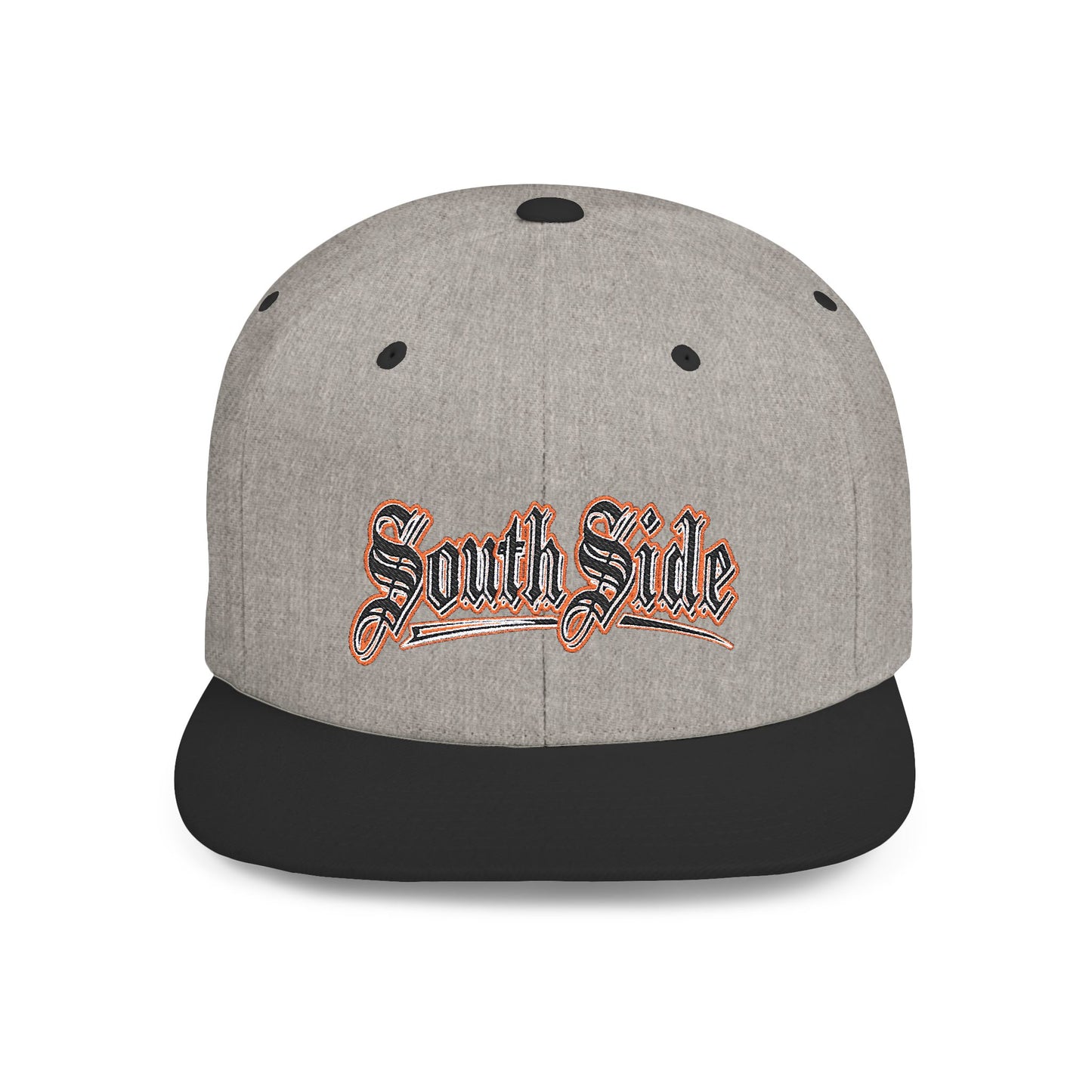 South Side Flat Bill Snapback Dark orange