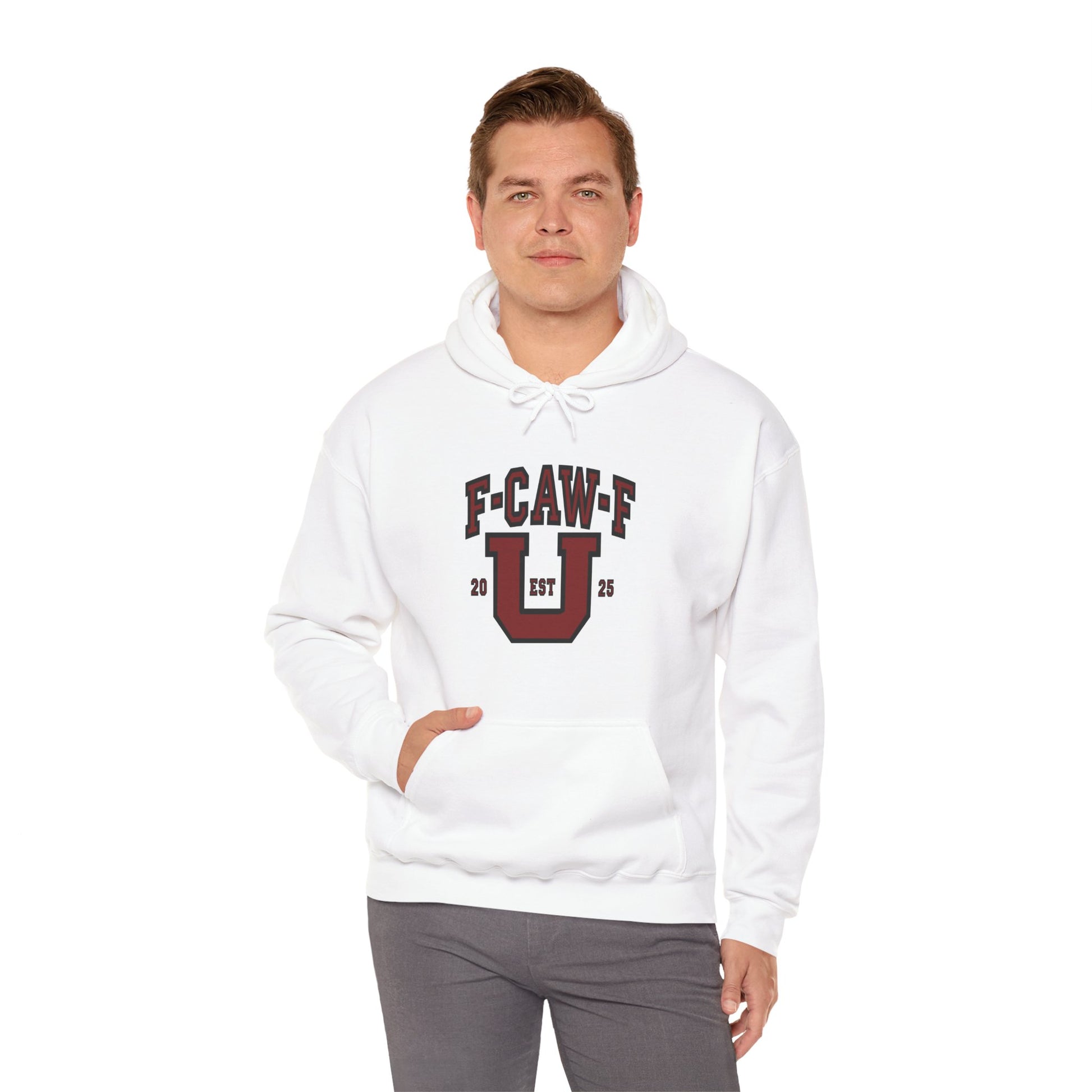 Unisex Heavy Blend™ Hooded Sweatshirt F-CAW-F U Front ChestDesign Printify