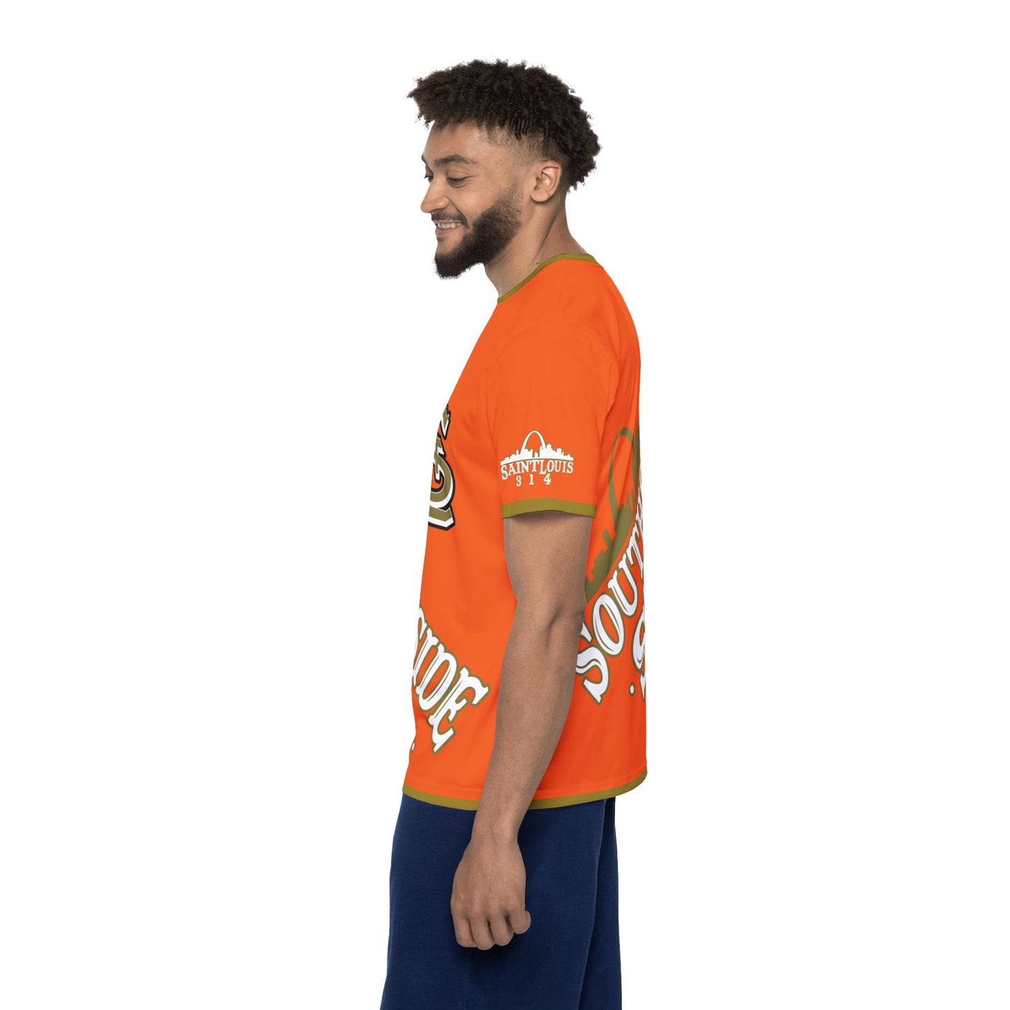 Southside STL All Over Print Sport Jersey (Orange)– Gold Skyline Edition