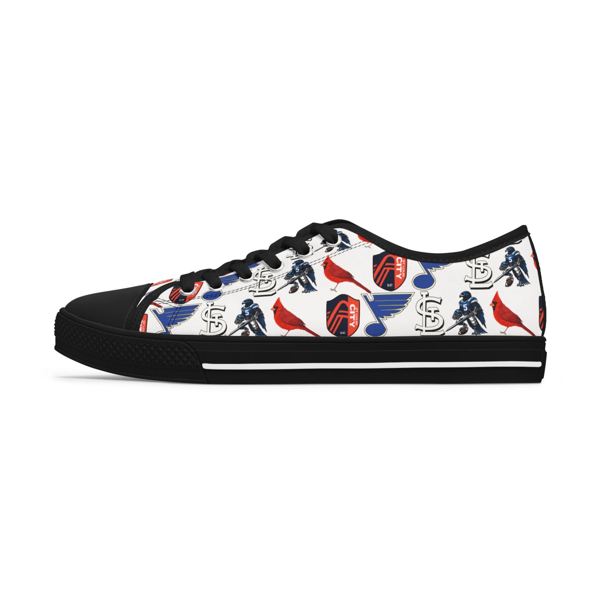 STL Sports Themed Women's Low Top Sneakers Printify