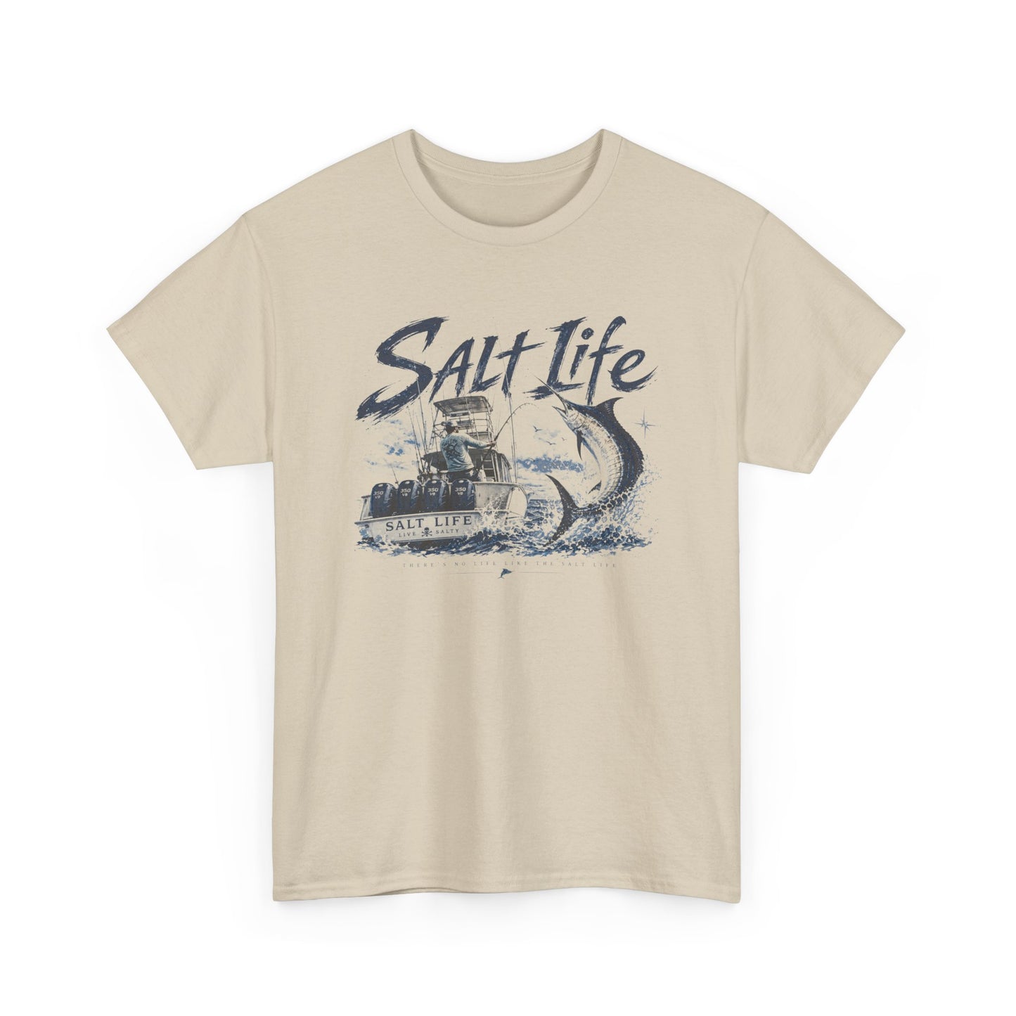 Salt Life Fishing Boat Graphic Tee – Coastal Ocean Lover T‑Shirt
