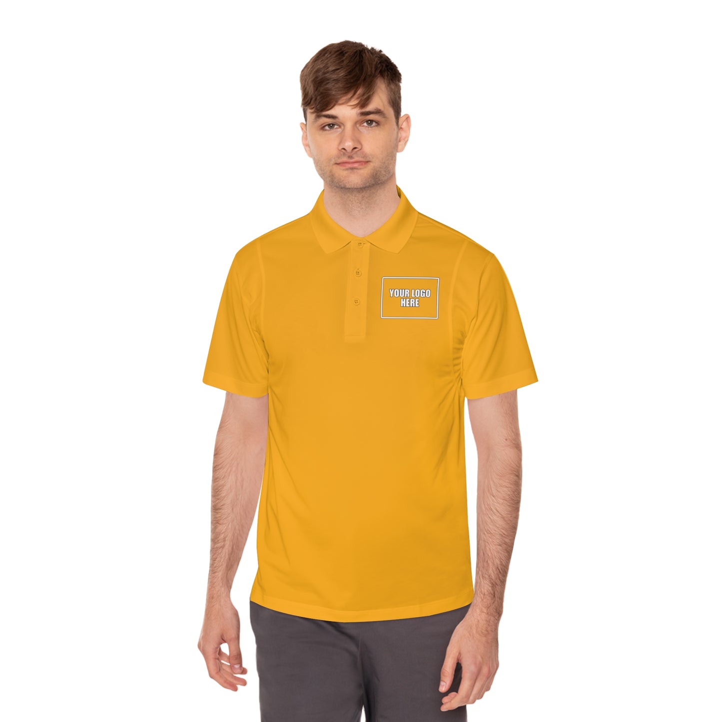 Customizable Sport Polo Work Shirt - Front & Back Logo Work Polo