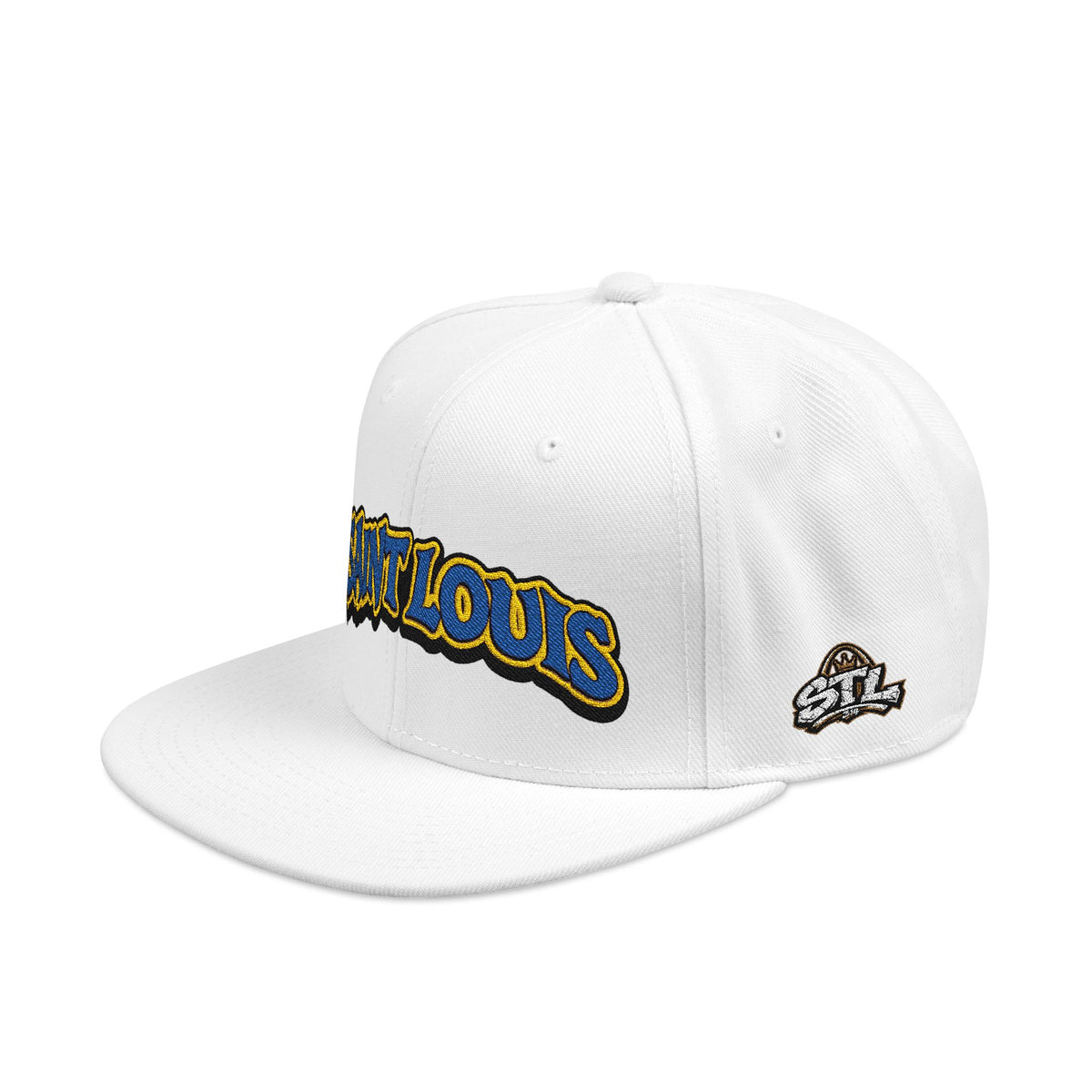 St. Louis Embroidered Snapback Hat — Retro Script Logo Cap
