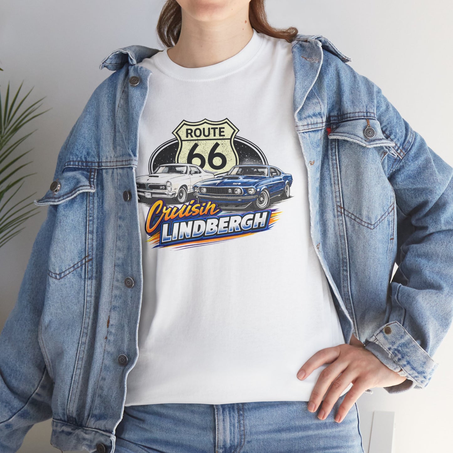 Route 66 Cruiser Tee — Classic Car "Cruising Lindbergh" T-Shirt