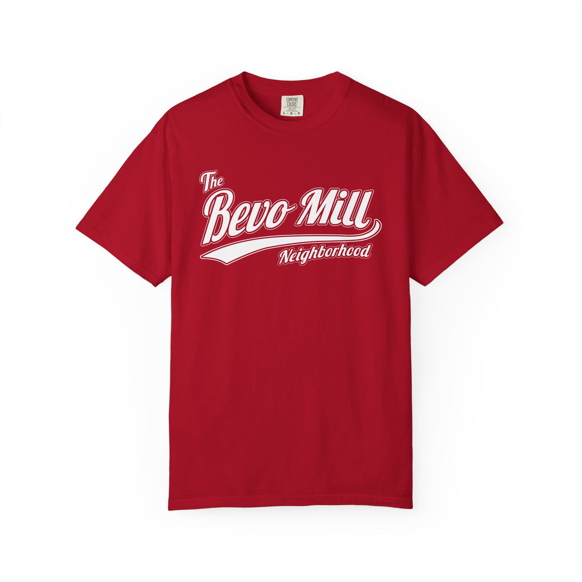 Bevo Mill Neighborhood T-Shirt — Vintage Script Local Pride Tee