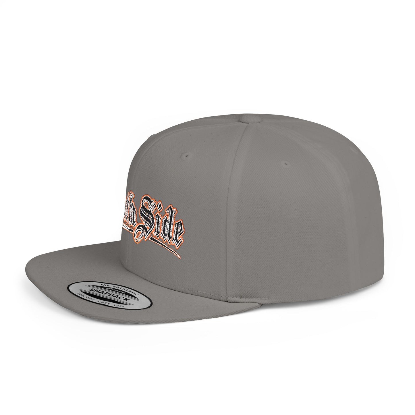South Side Flat Bill Snapback Dark orange Printify