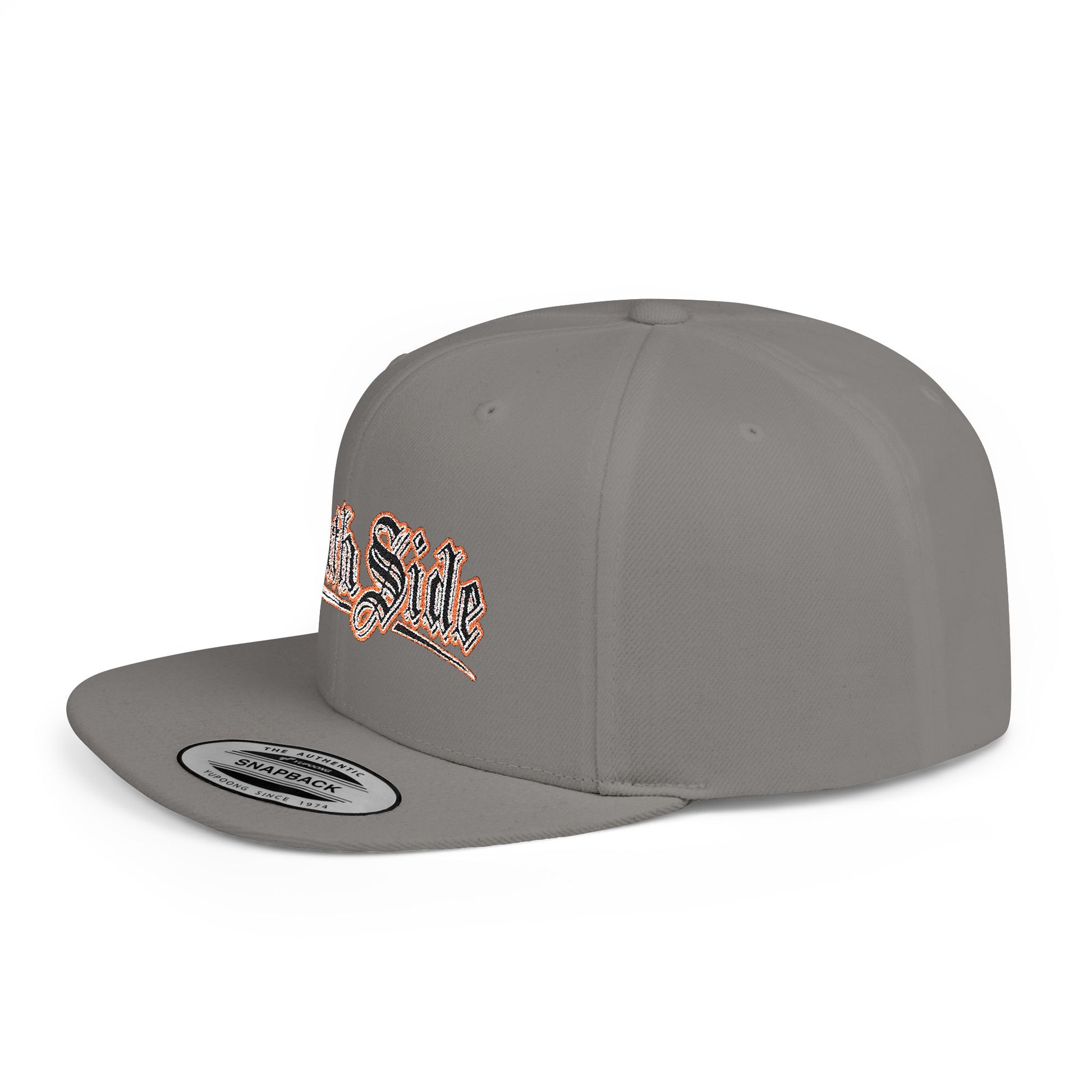 South Side Flat Bill Snapback Dark orange Printify