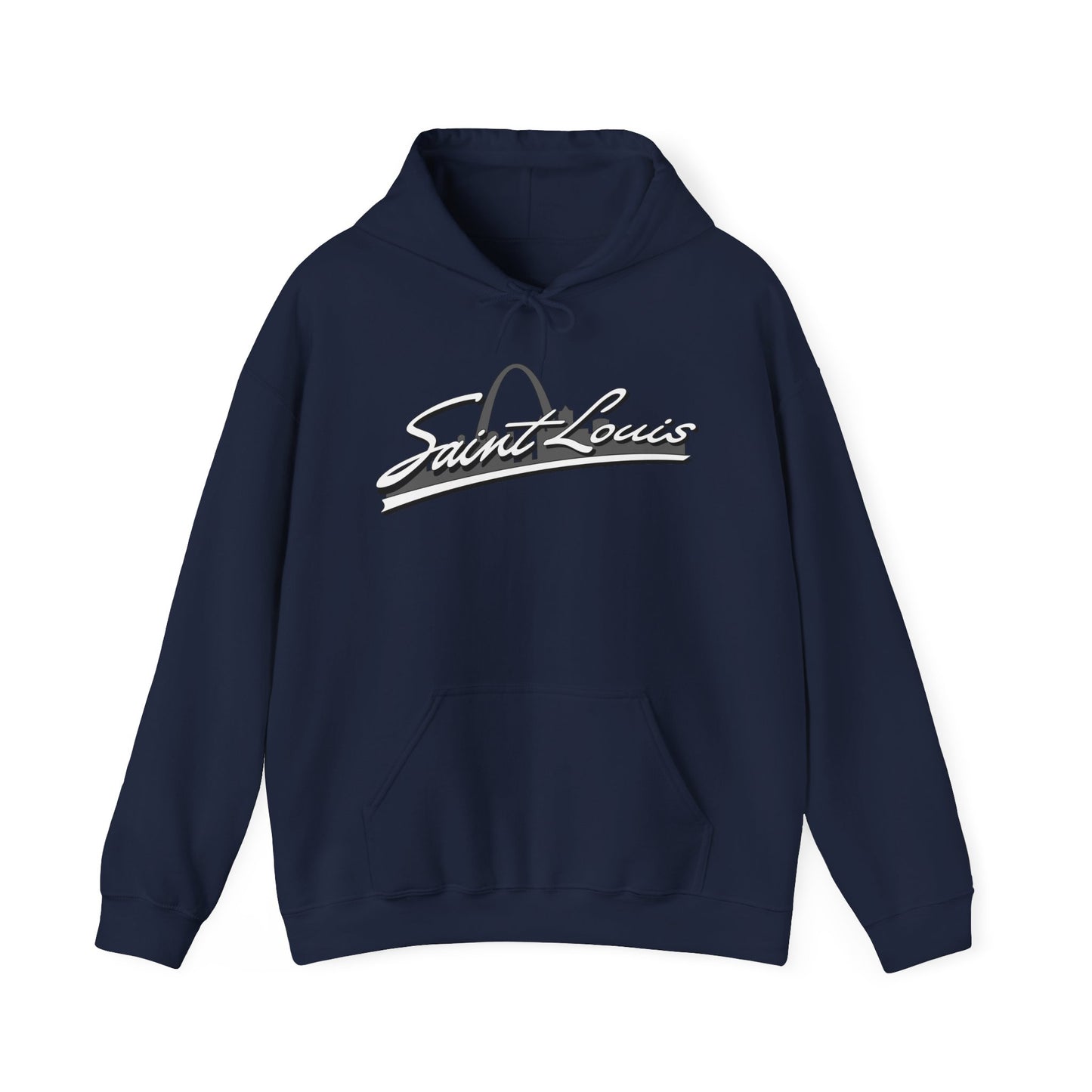 Saint Louis Graphic Hooded Sweatshirt Printify