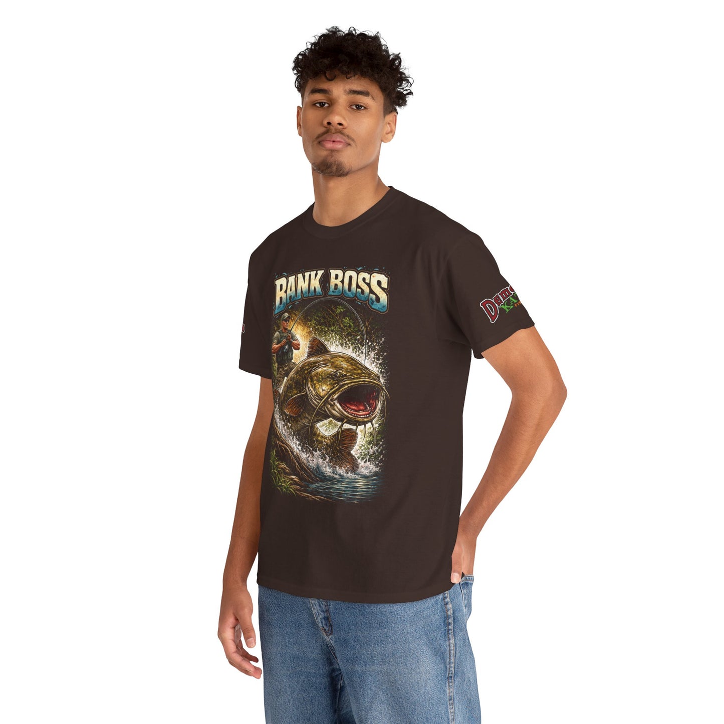 Bank Boss Fishing T‑Shirt — "Bank Boss" Graphic Tee for Anglers