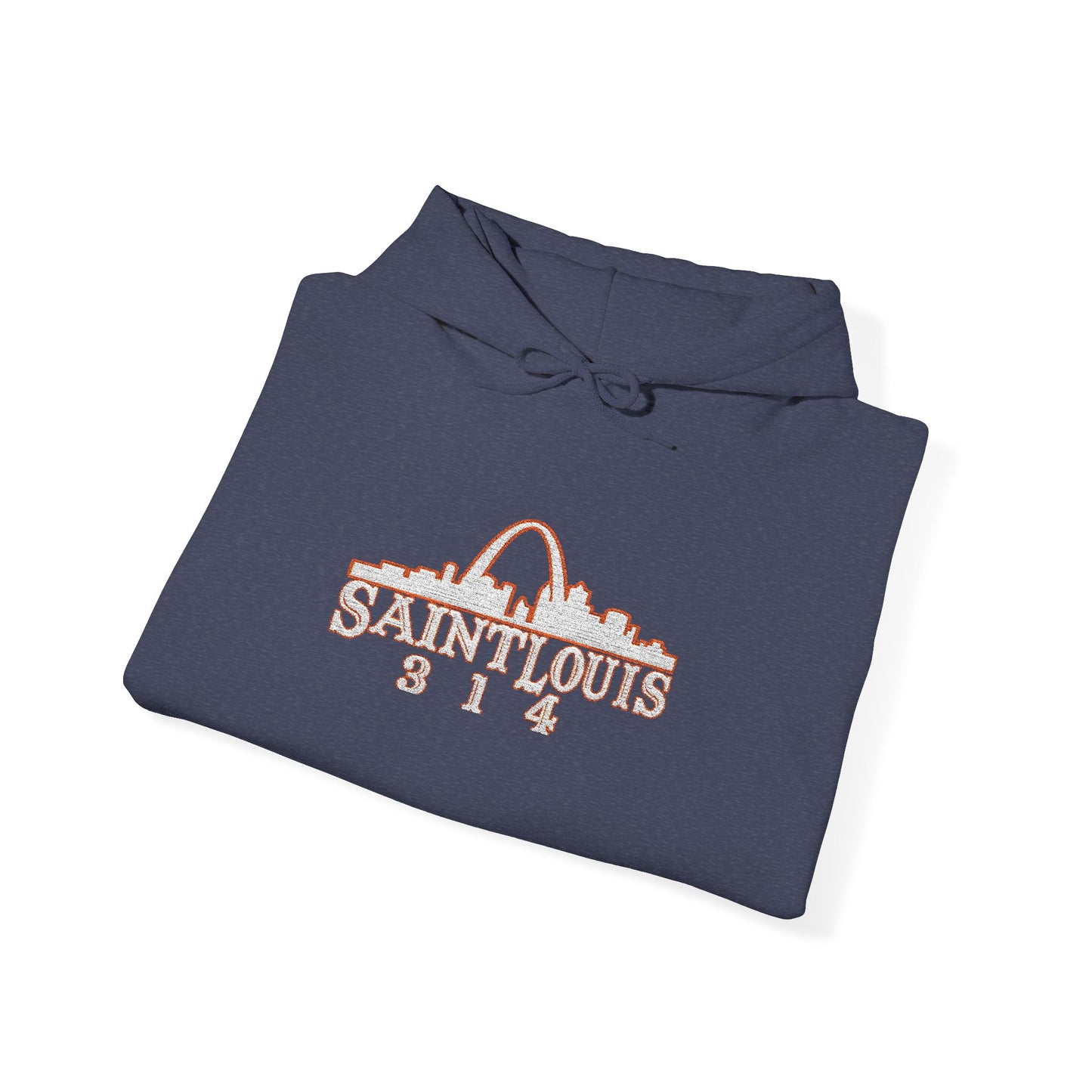 St. Louis Skyline Embroidered Hoodie Printify