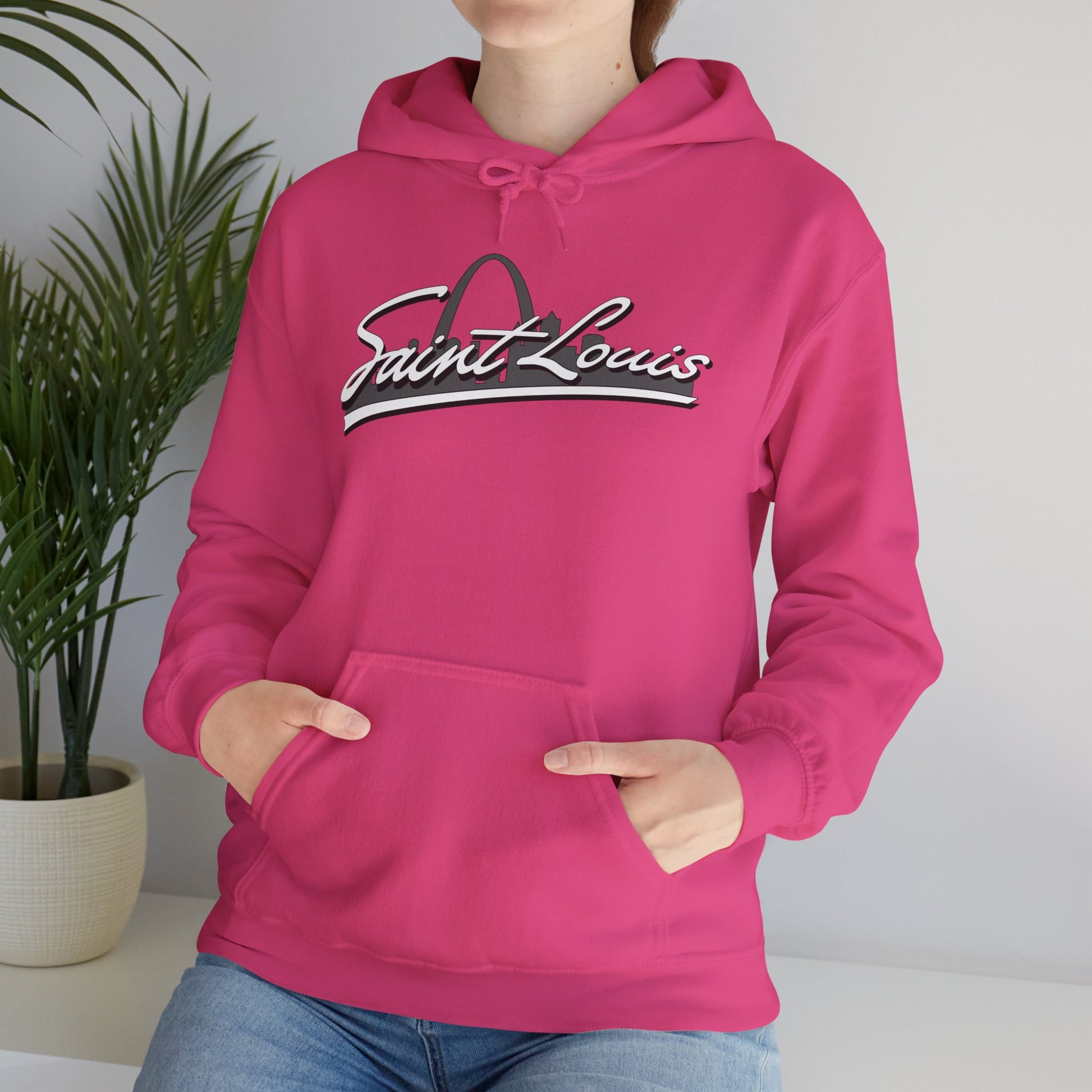 Saint Louis Graphic Hooded Sweatshirt Printify