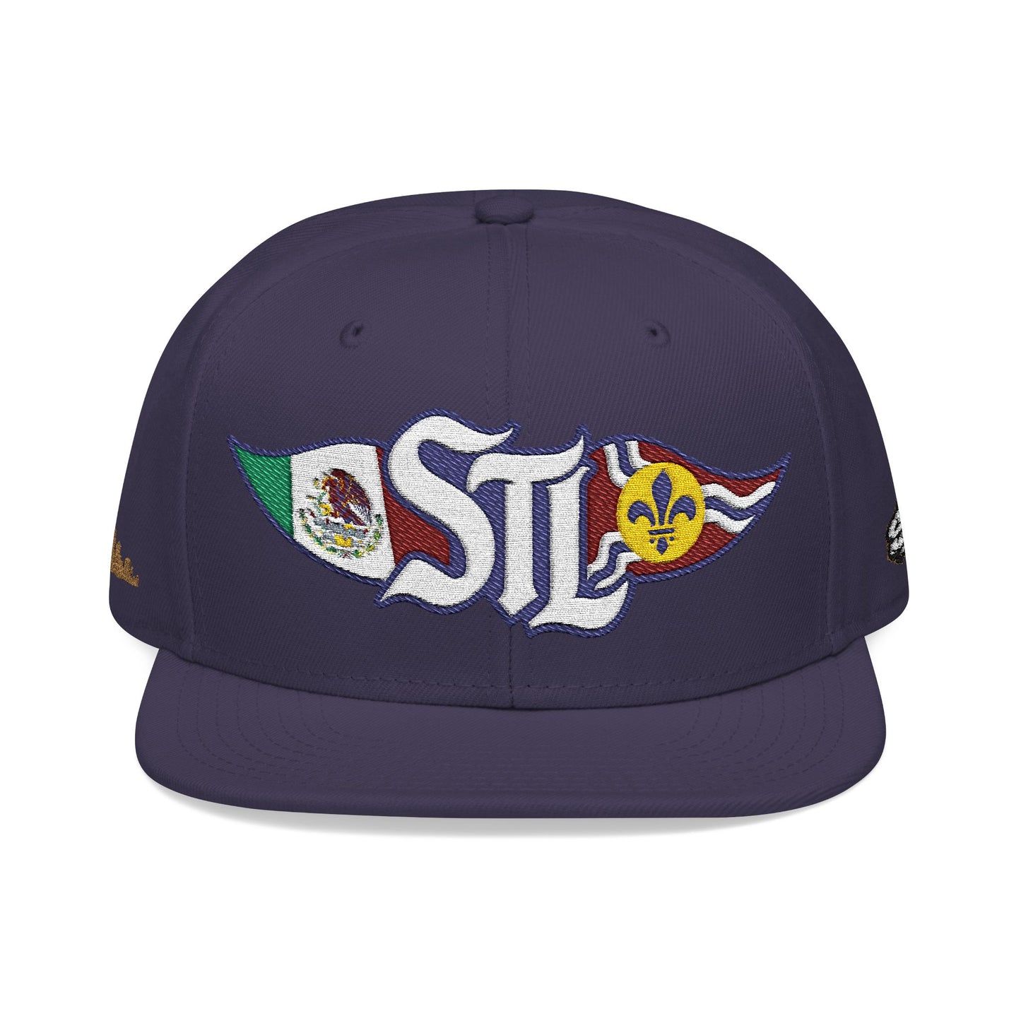 STL Logo Hat | Otto 125‑978 | Mexico Flag & St. Louis Flag | Embroidered Baseball Cap | Local Pride Apparel