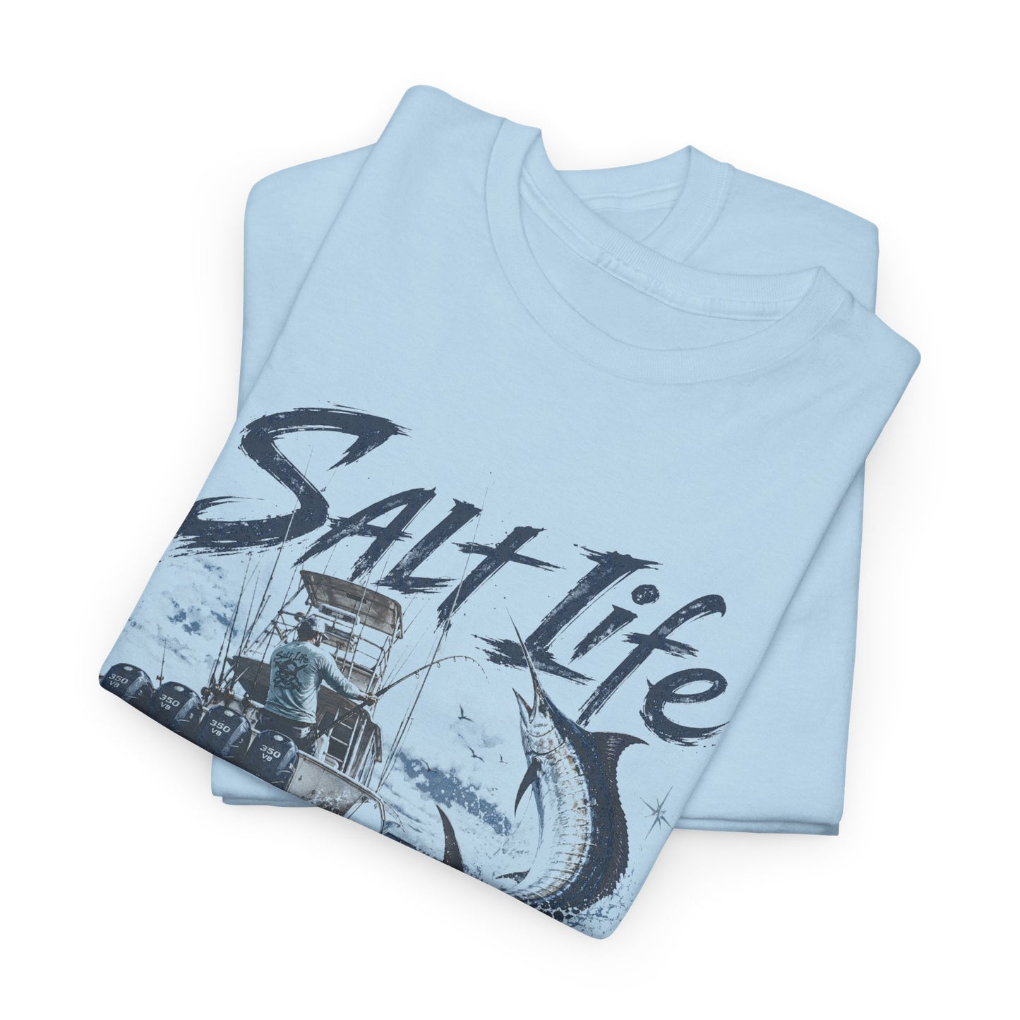 Salt Life Fishing Boat Graphic Tee – Coastal Ocean Lover T‑Shirt