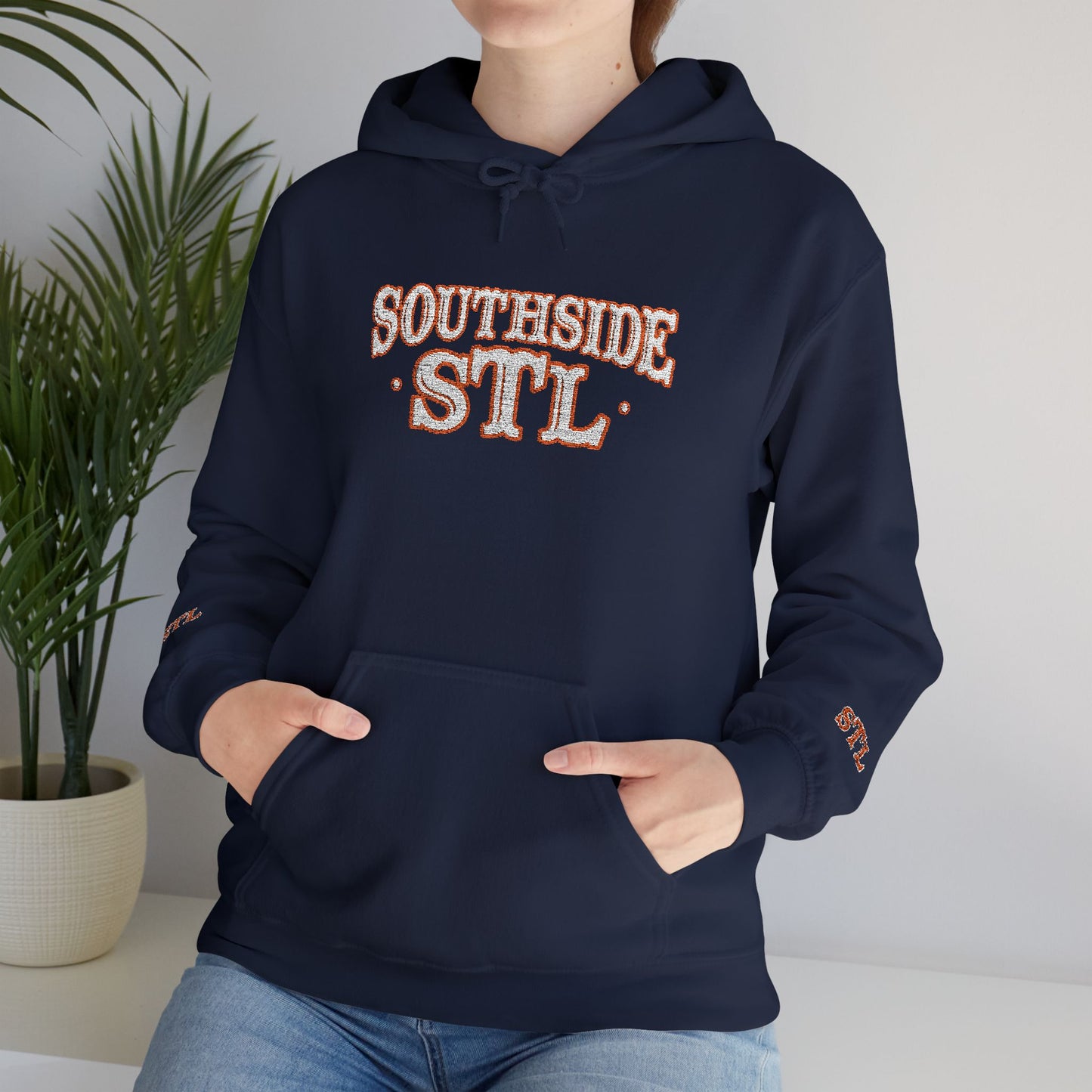 Embroidered Hoodie - Southside STL Design Printify