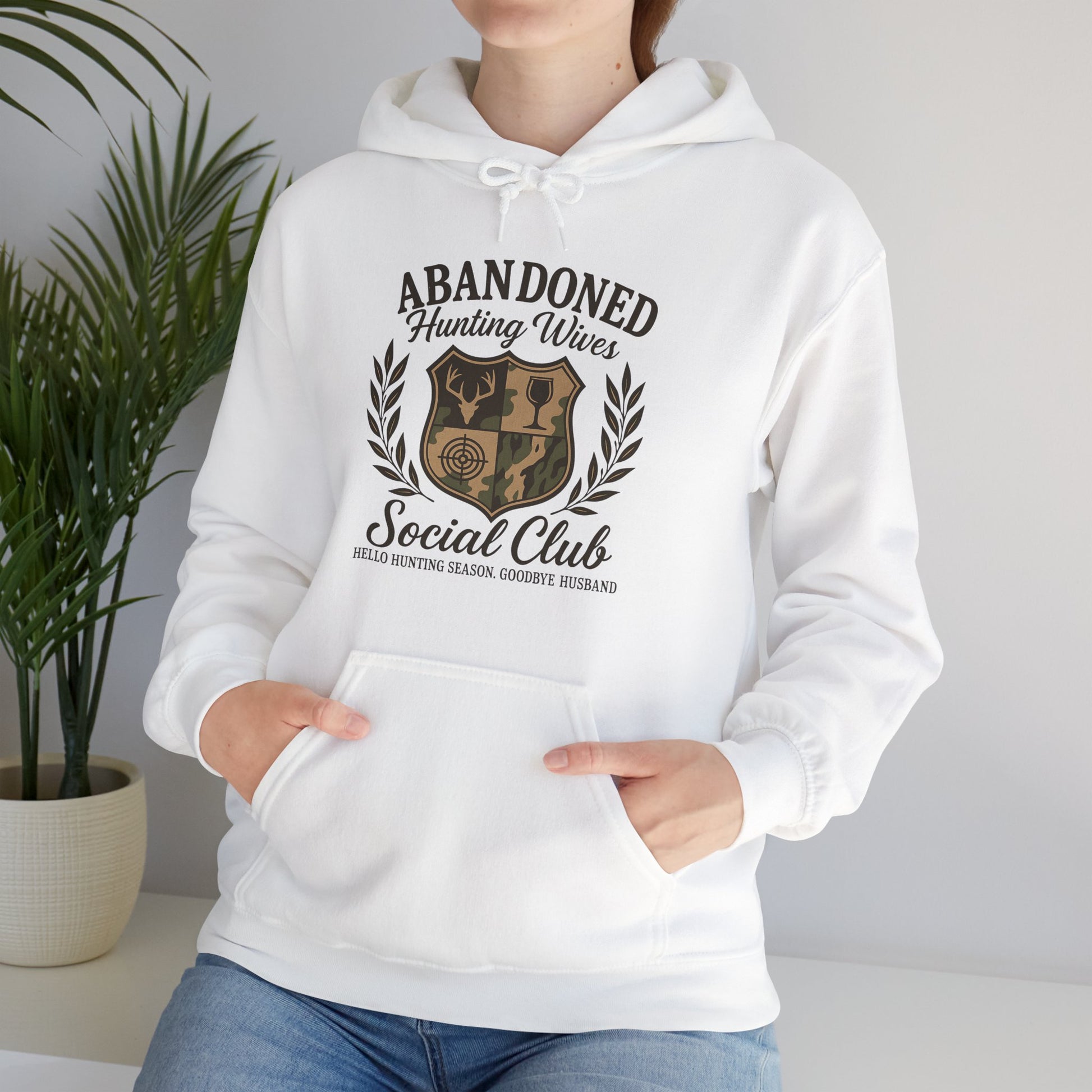 Abandoned Hunters Wives Social Club Hoodie Printify