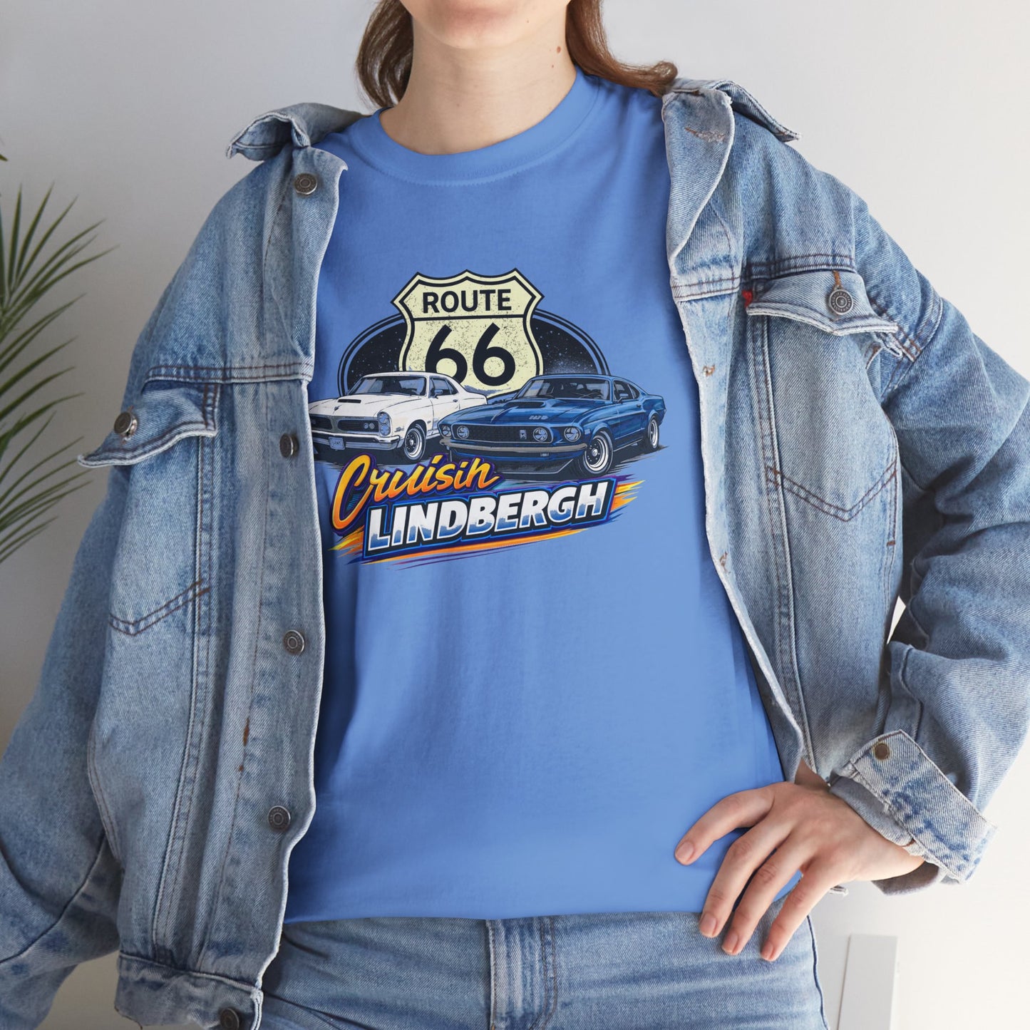 Route 66 Cruiser Tee — Classic Car "Cruising Lindbergh" T-Shirt