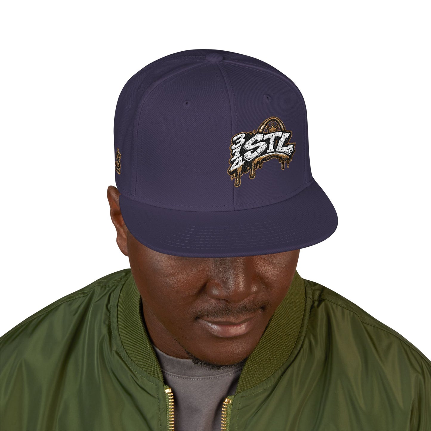 Snapback Hat — STL Drip Embroidered Baseball Cap