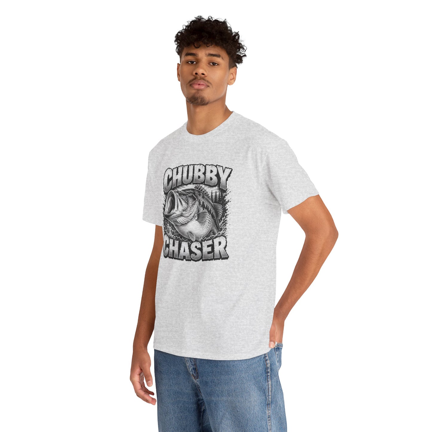 Fishing T-Shirt — "Chubby Chaser" Bass Graphic Tee