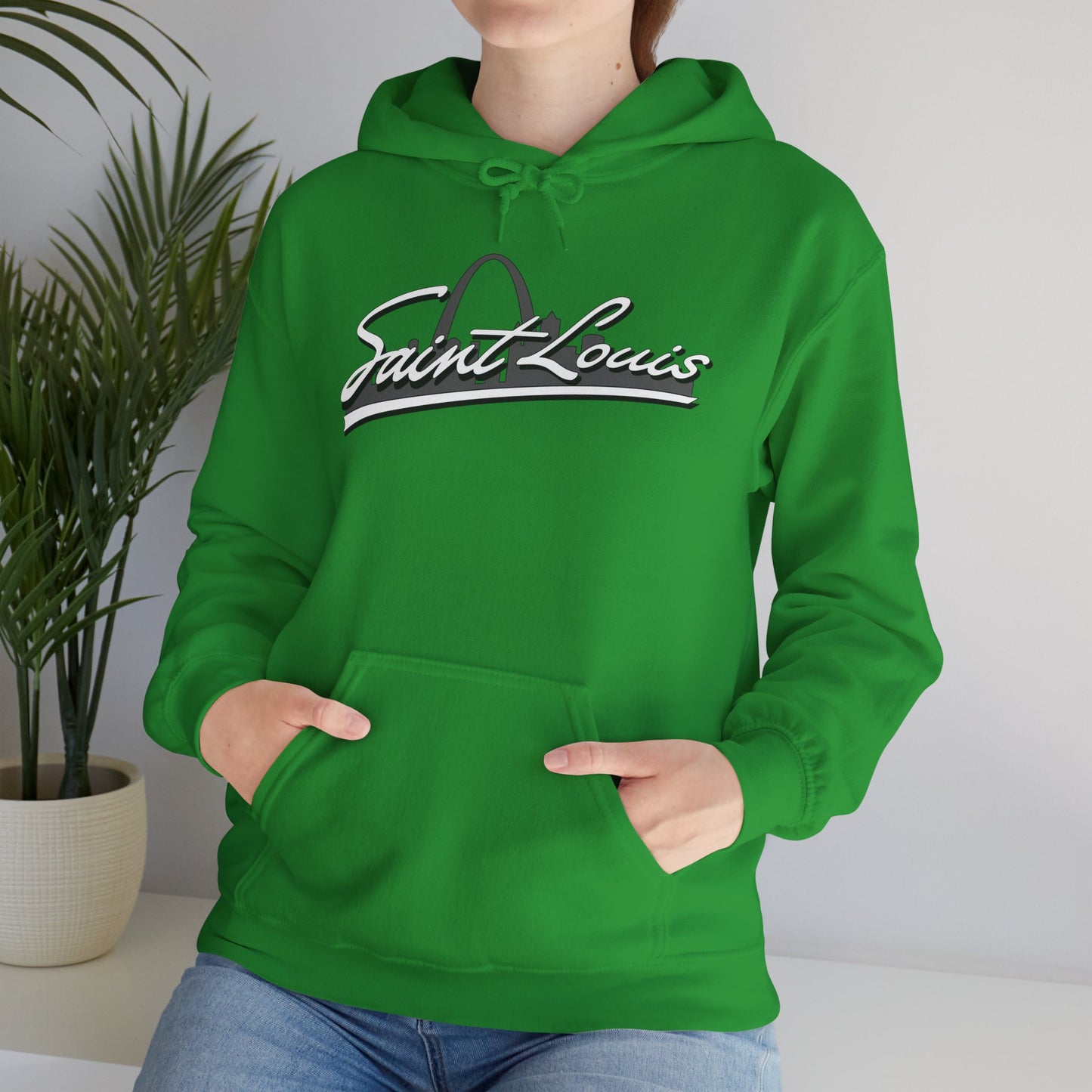 Saint Louis Graphic Hooded Sweatshirt Printify