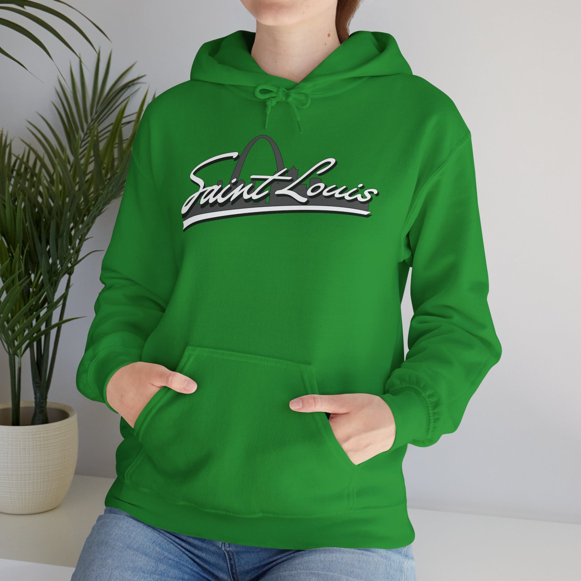 Saint Louis Graphic Hooded Sweatshirt Printify