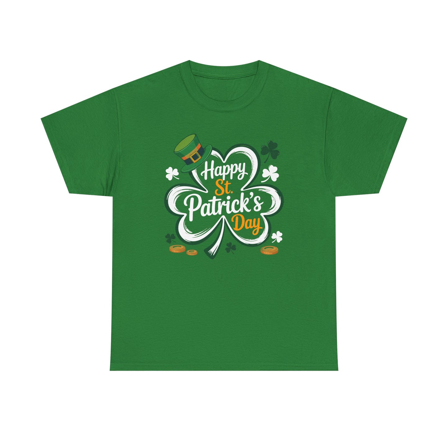 St. Patrick's Day Shamrock Tee — "Happy St. Patrick's Day" Graphic
